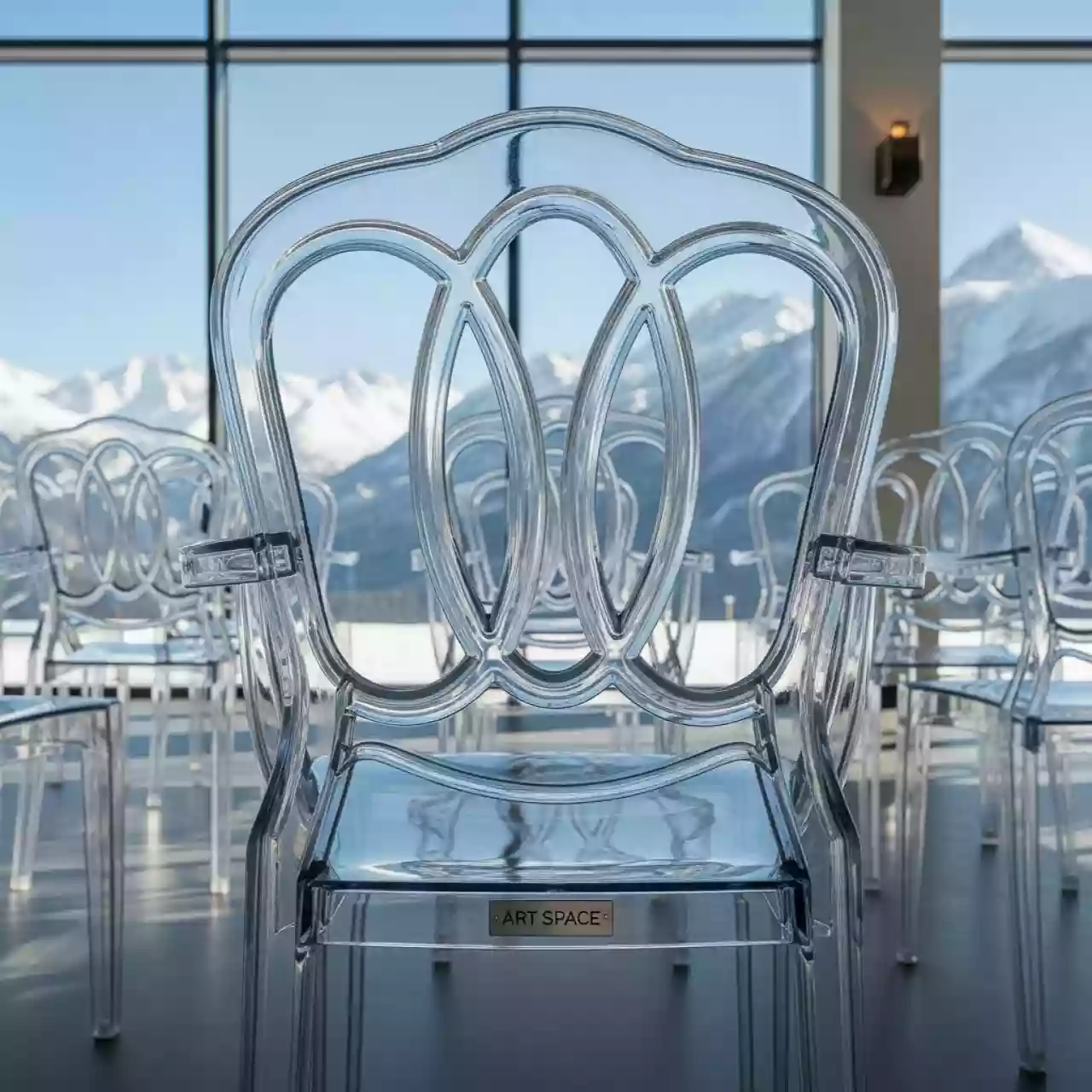 Аренда Стул Reddy прозрачный на курорте «Газпром» (Альпика) — ART SPACE