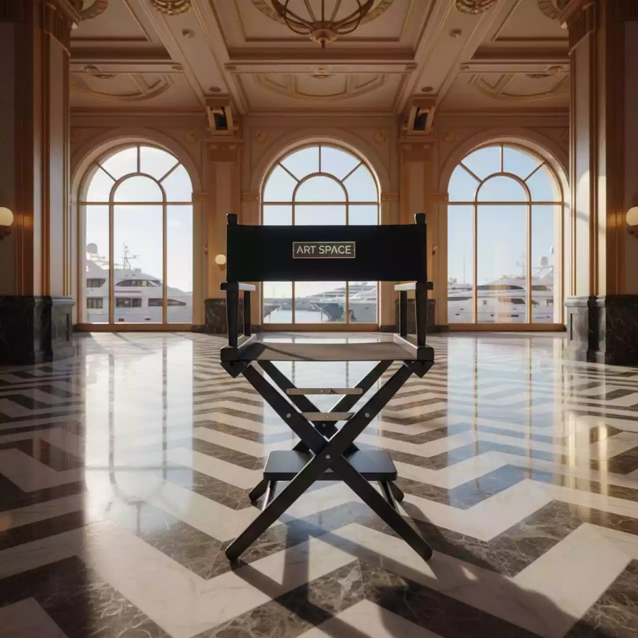 Аренда Стул режиссерский черный в зале «Чайка» (Морпорт) — ART SPACE