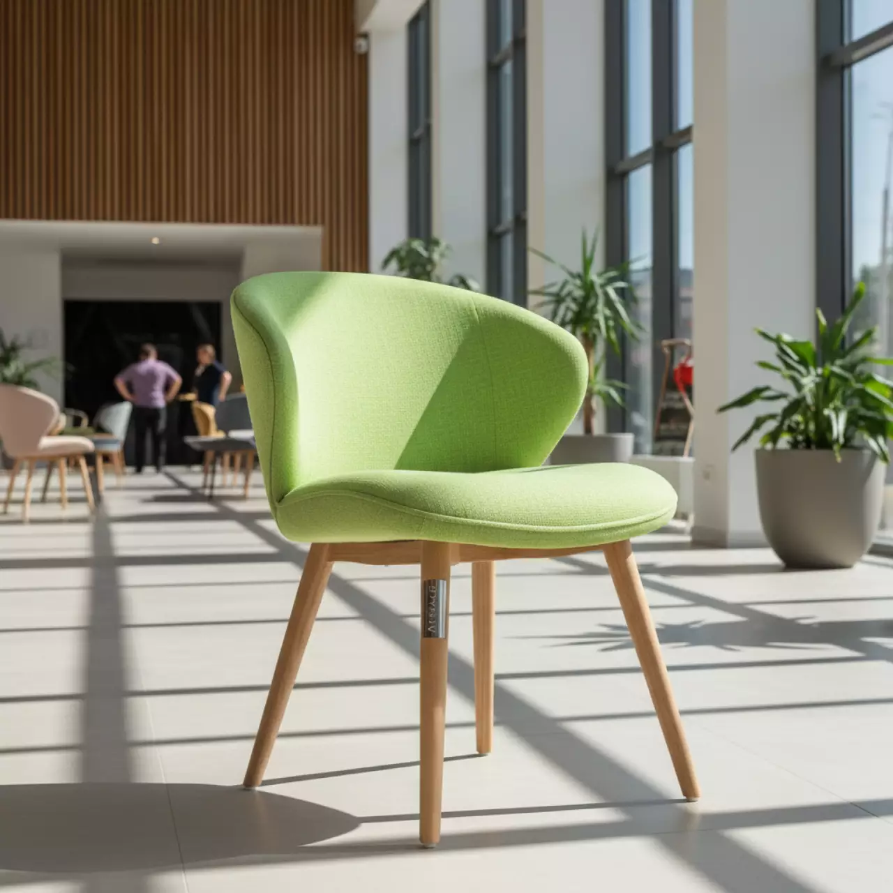 Аренда Стул Ronda салатовая рогожка ножки бук в санатории «Русь» — ART SPACE