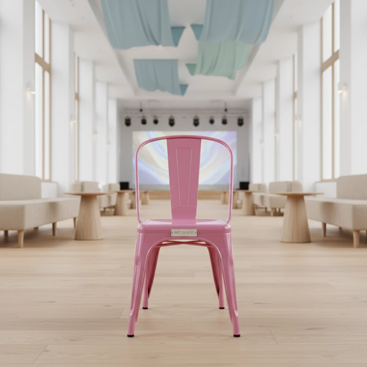 Аренда Стул розовый Tolix в City Park Hotel Sochi — ART SPACE