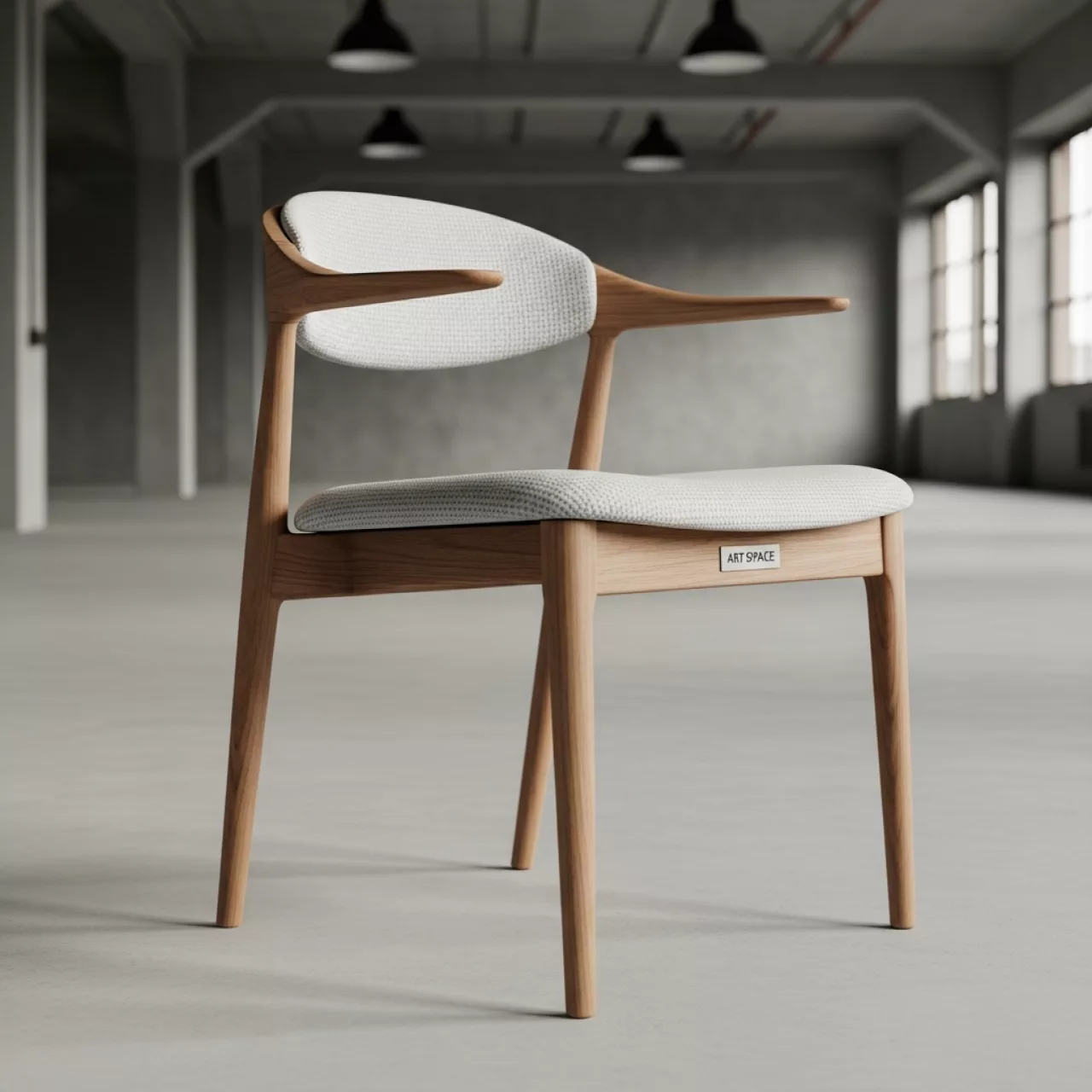 Аренда Стулy рогожка Монтана светлый орех в лофте «Студия 21» — ART SPACE