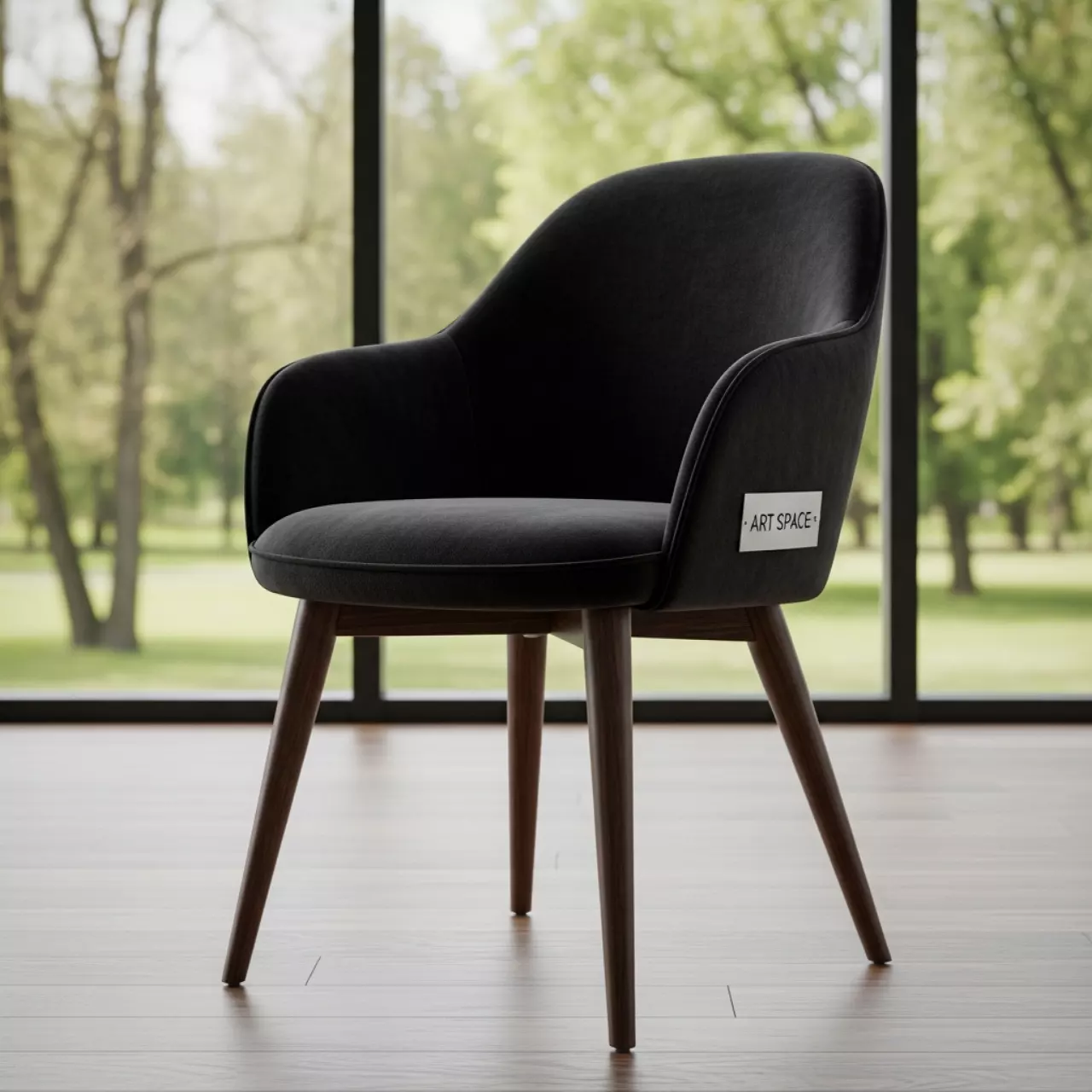 Аренда Стулy велюр Velutto черный морилка венге в санатории «Октябрьский» — ART SPACE