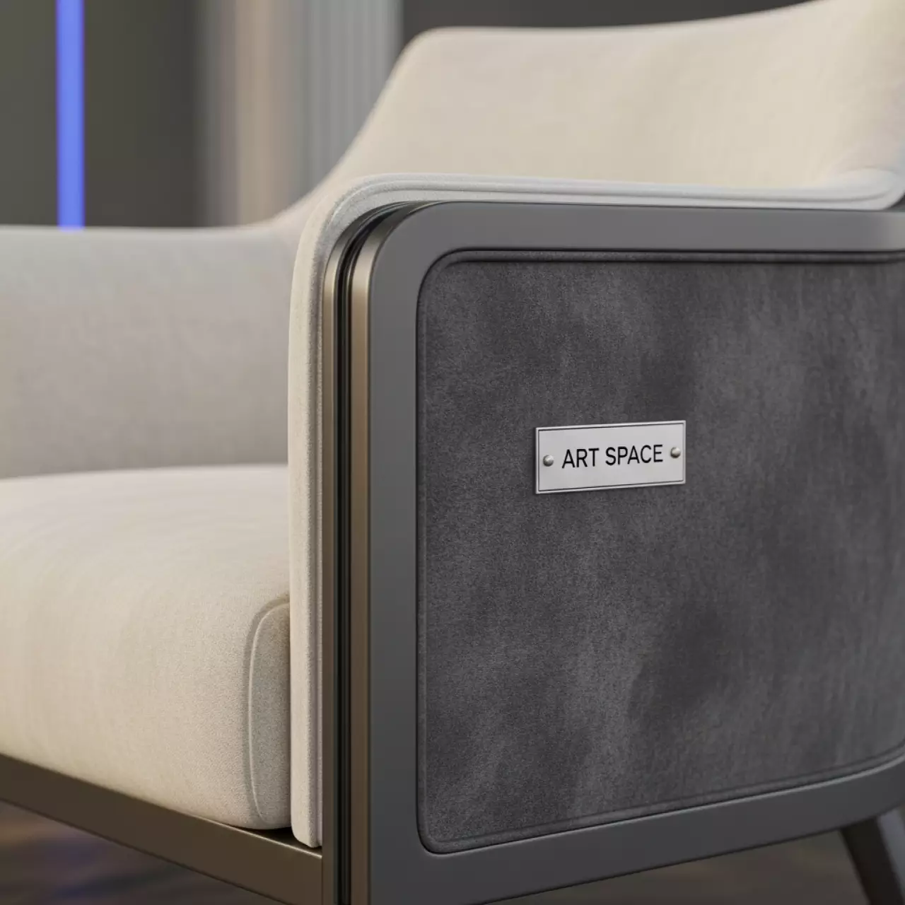 Аренда Стул РУФФО дымчатый бархатная подушка айвори в Сочи Парк Отеле — ART SPACE