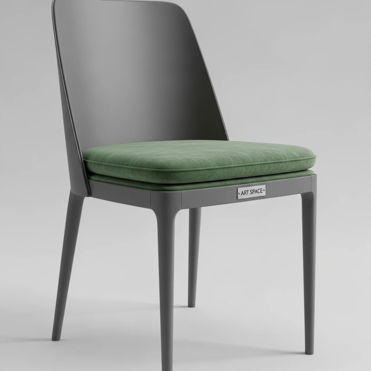 Аренда Стул РУФФО дымчатый эвкалиптовая бархатная подушка на вилле «Анна» — ART SPACE