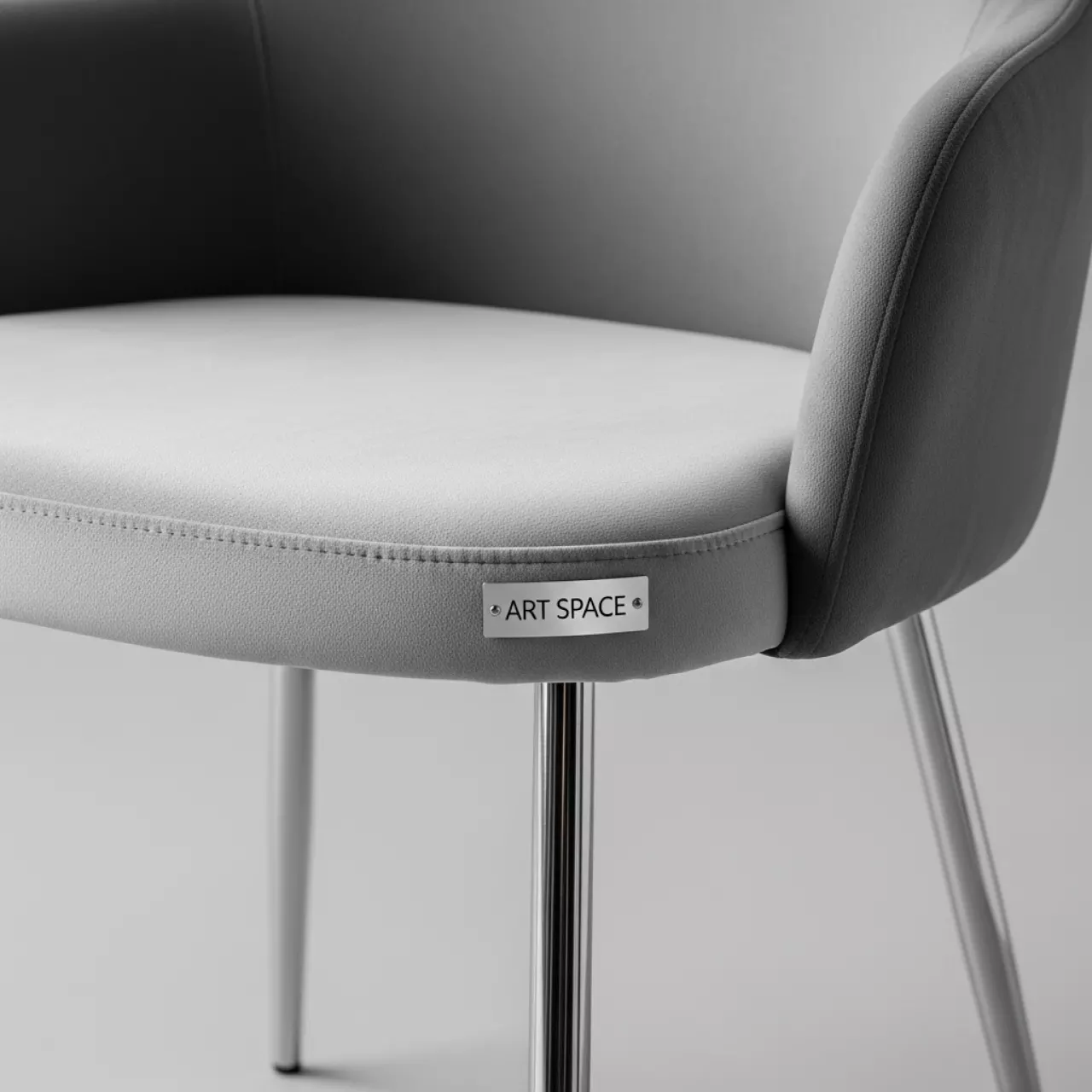 Аренда Стул Rufi велюр светло серый со спинкой темно серой на Медальной площади — ART SPACE