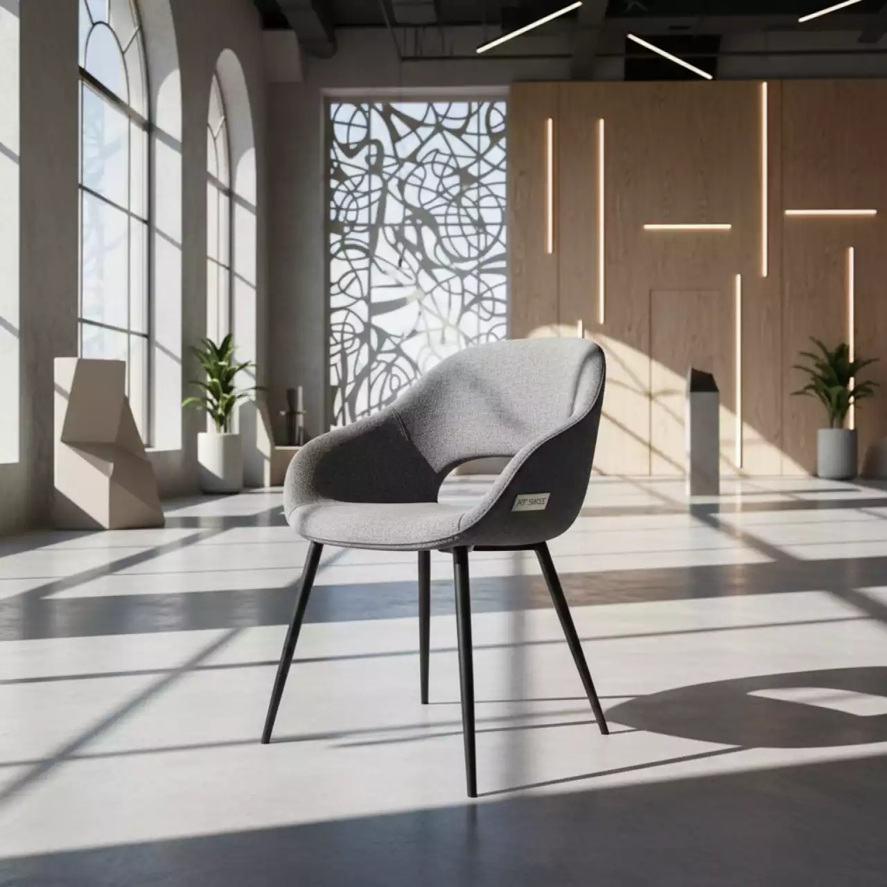 Аренда Стул Ruse серый в Маринс Парк Отеле — ART SPACE