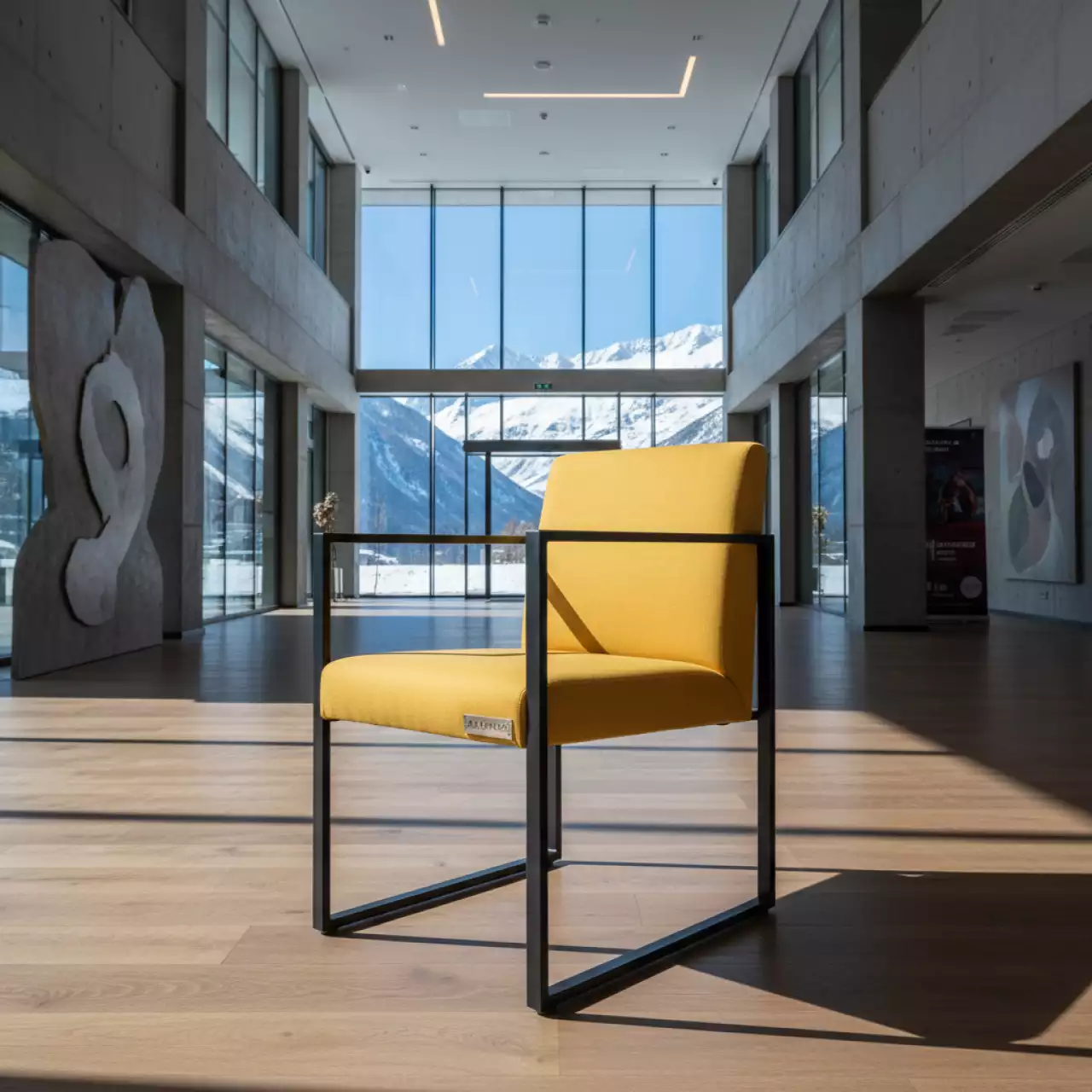 Аренда Стул Саф Ина каркас черный желтый в Golden Tulip Rosa Khutor — ART SPACE