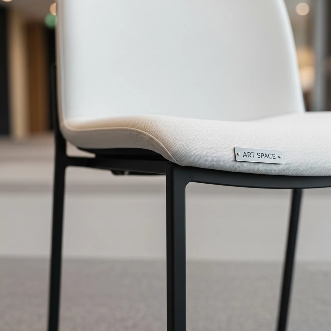 Аренда Стул Саф Иna молочный каркас черный в Mövenpick Hotel — ART SPACE