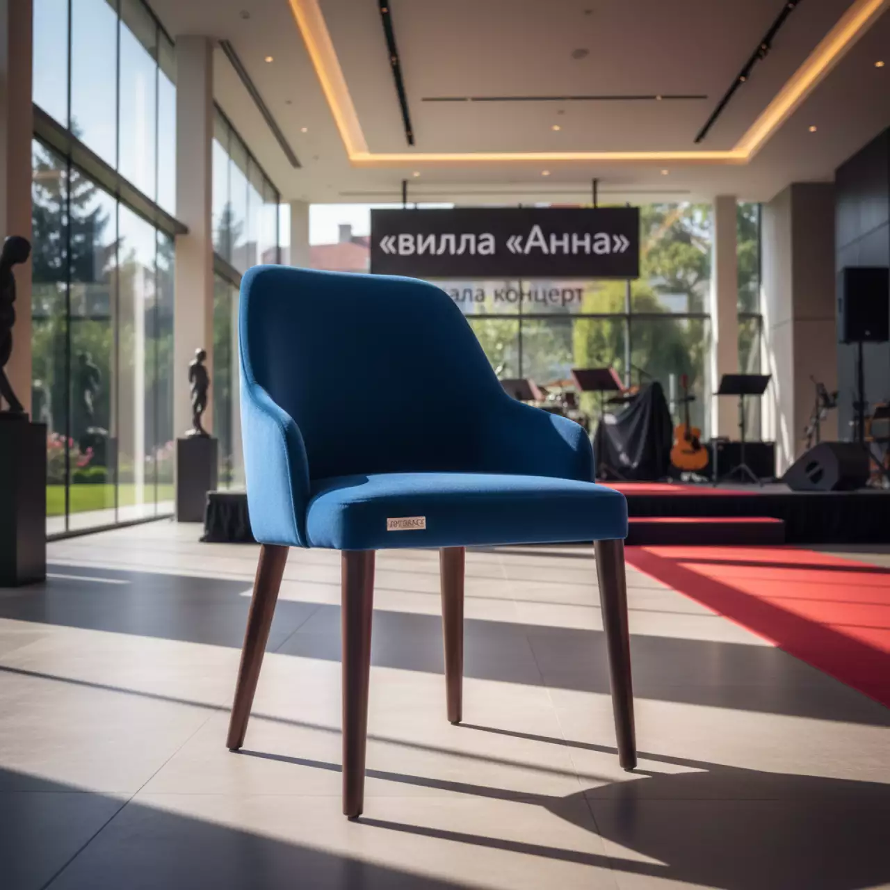 Аренда Стул Safir велюр Velutto морилка венге на вилле «Анна» — ART SPACE