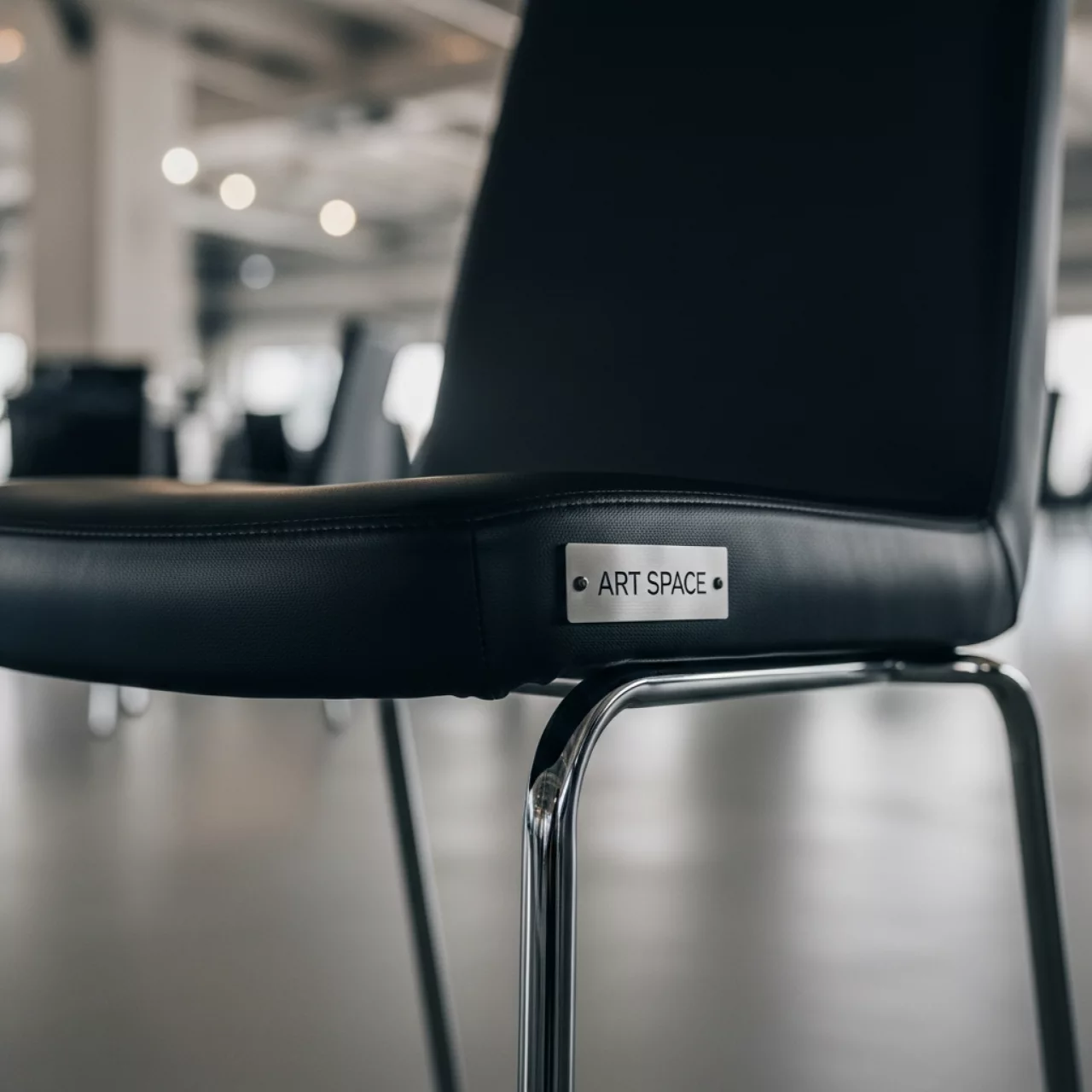 Аренда Стул Самба черный хромированный каркас на пляже «Маяк» — ART SPACE