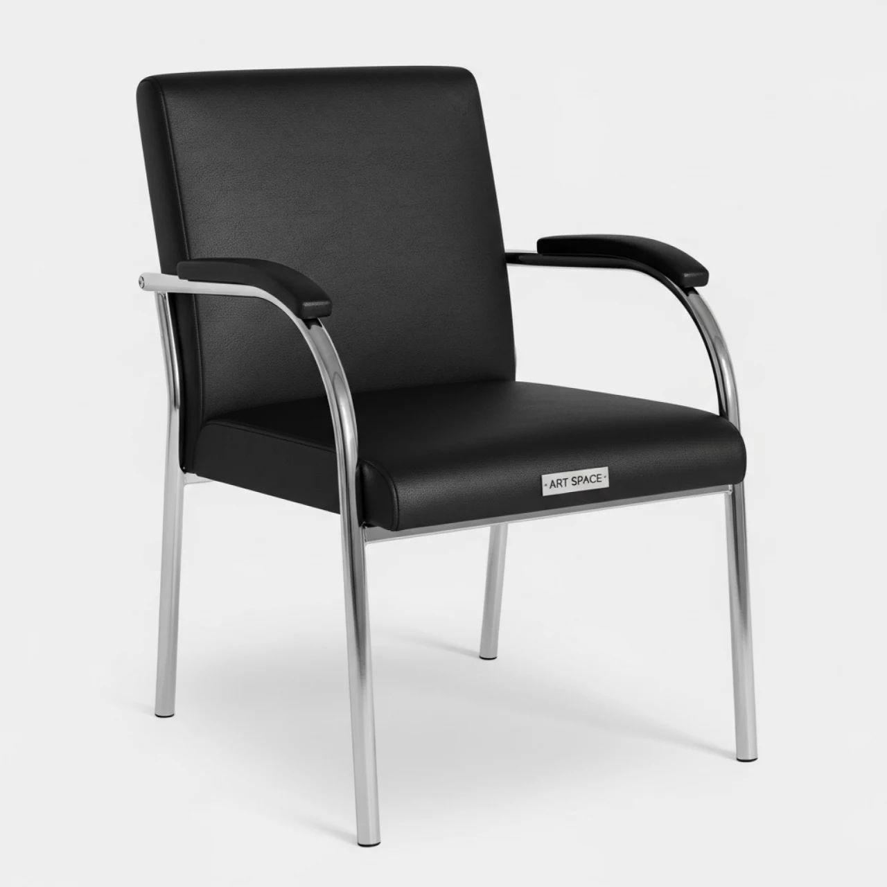Аренда Стул Самба кожзам Galaxy black гальванический каркас на пляжных клубах Хосты — ART SPACE
