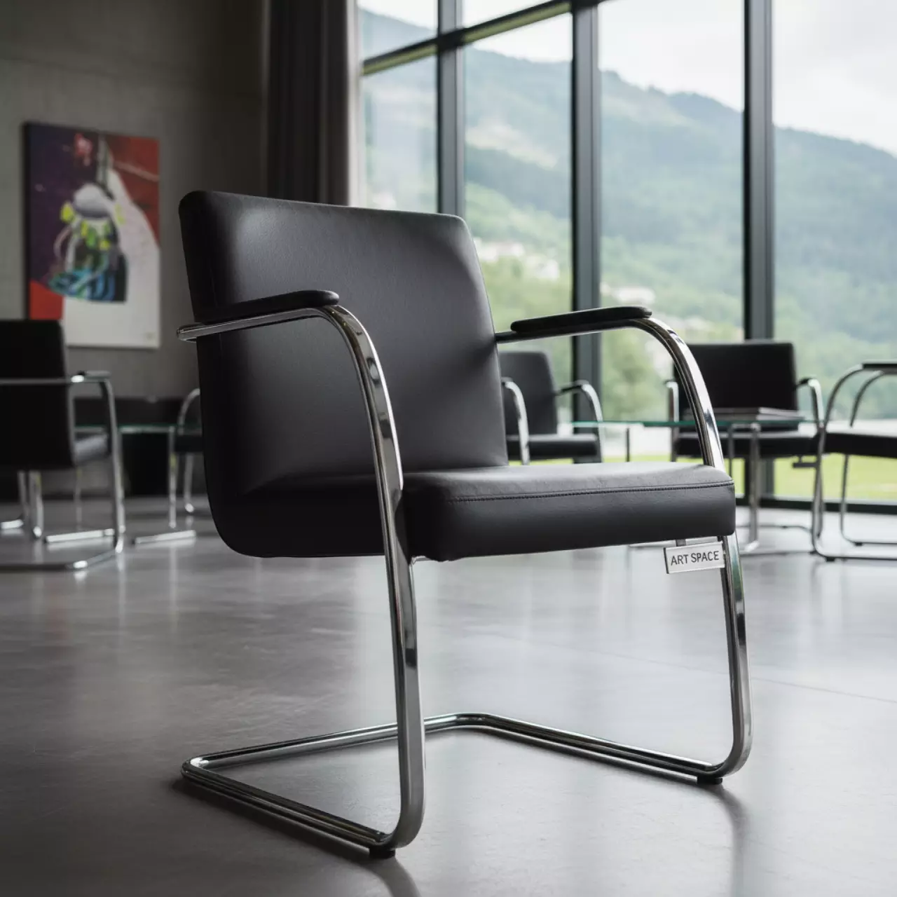 Аренда Стул Самба кожзам Galaxy black гальваника в Green Flow Hotel — ART SPACE