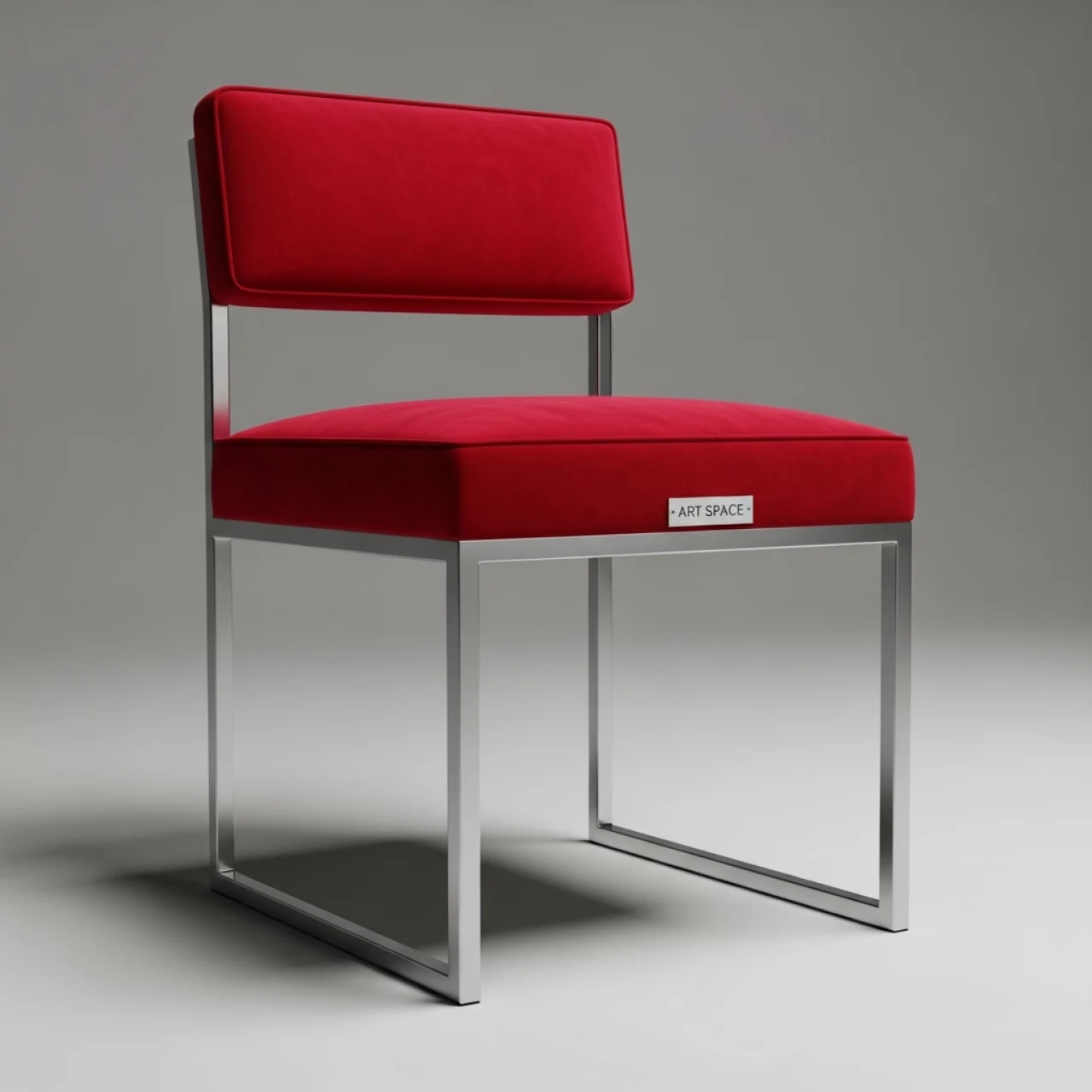 Аренда Стул серебряный красный бархатный ОКТАВА в Керлинговом центре «Ледяной куб» — ART SPACE