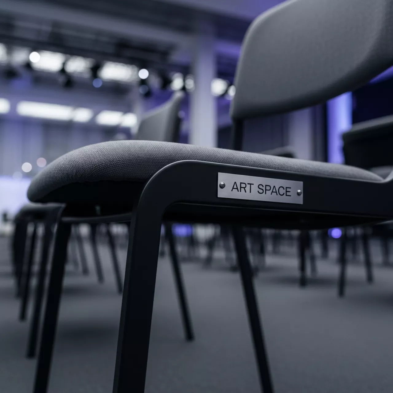 Аренда Стул серый черный Gem в Зале органной и камерной музыки — ART SPACE