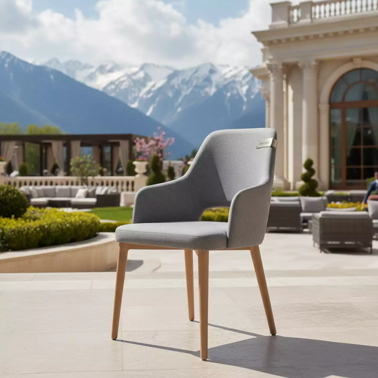 Аренда Стул серый Чили М на курорте «Газпром» (Альпика) — ART SPACE