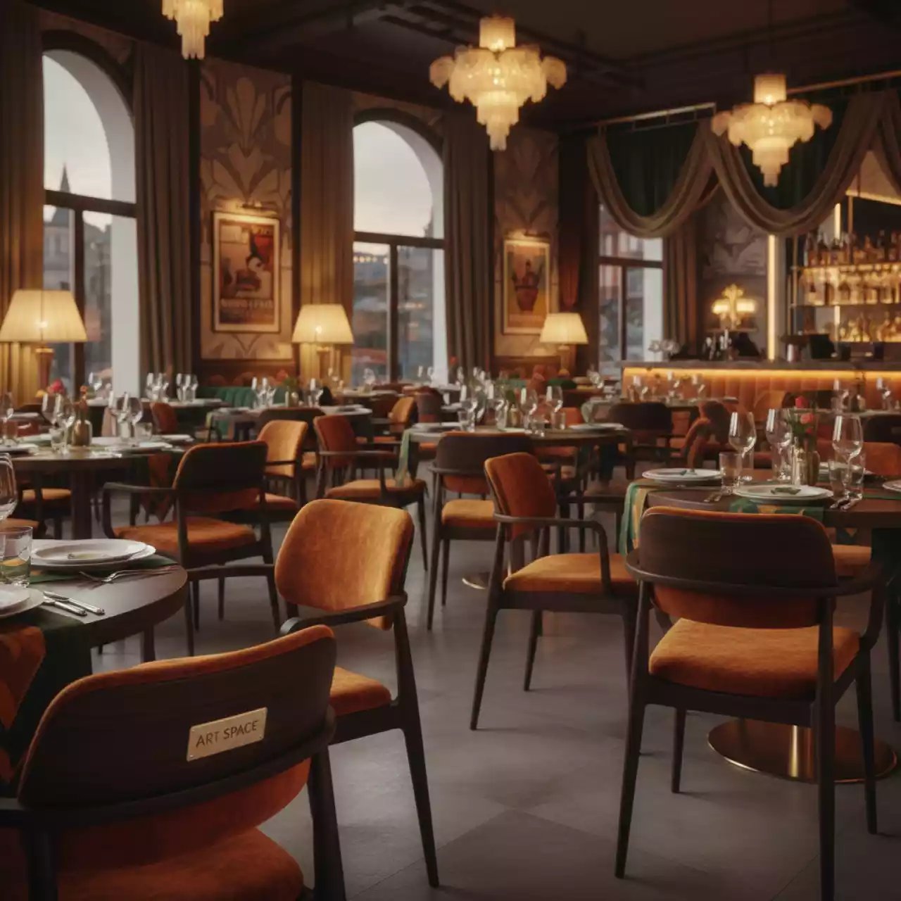 Аренда Стул Скандинавия венге в ресторане «Сыроварня» — ART SPACE