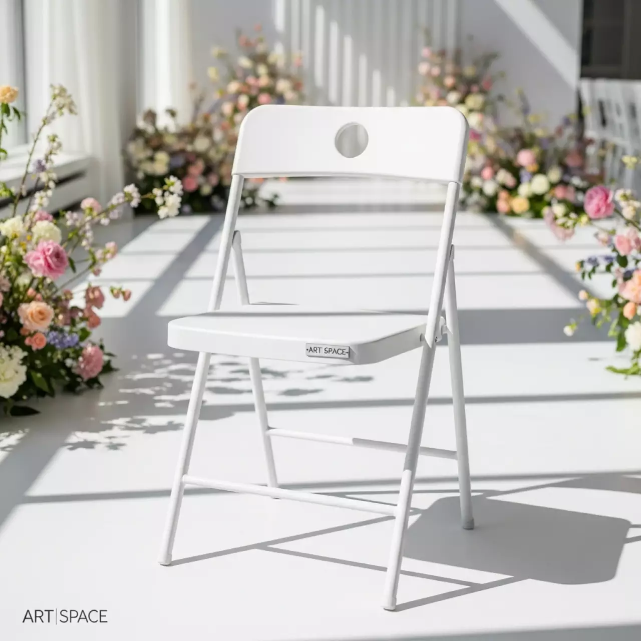 Аренда Стул складной Гунде белый пластиковый в Rodina Grand Hotel & SPA — ART SPACE