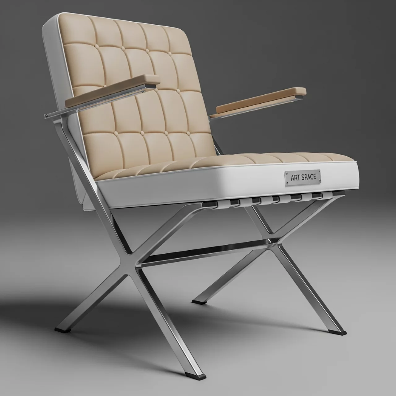 Аренда Стул складной Хит белый бежевая экокожа в Pullman Sochi Centre — ART SPACE