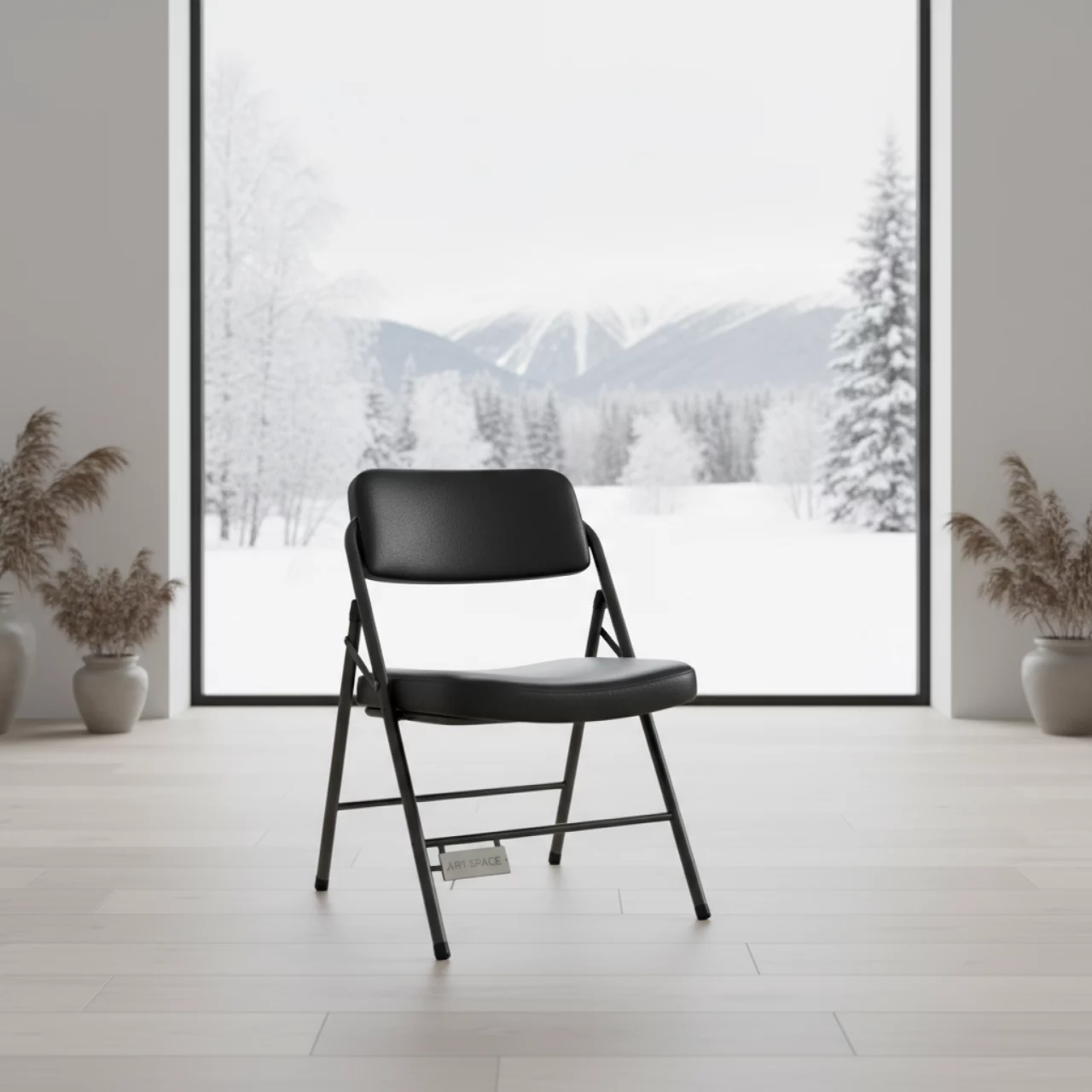 Аренда Стул складной Хит черный экокожа в санатории «Черноморье» — ART SPACE