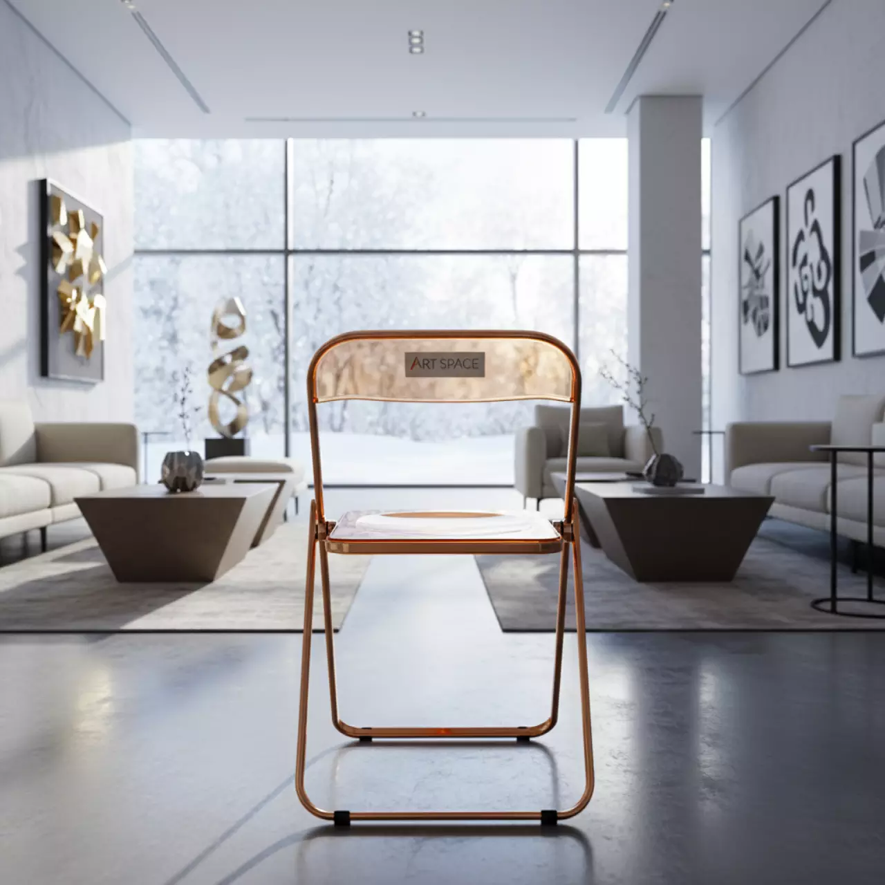 Аренда Стул складной оранжевый Ghost Lite в Novotel Resort — ART SPACE