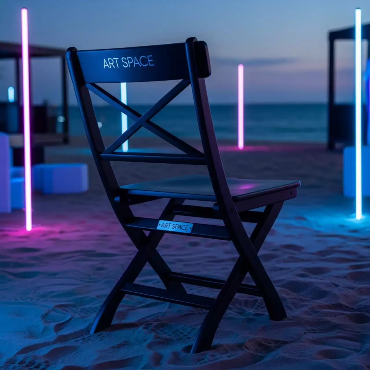 Аренда Стул складной Прованс чёрный на пляже «Мандарин» — ART SPACE