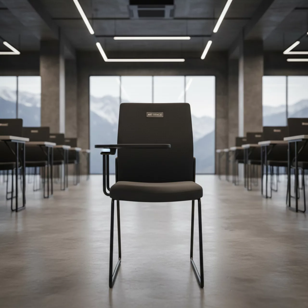 Аренда Стул со столиком ткань черная Izo в казино «Сочи» — ART SPACE