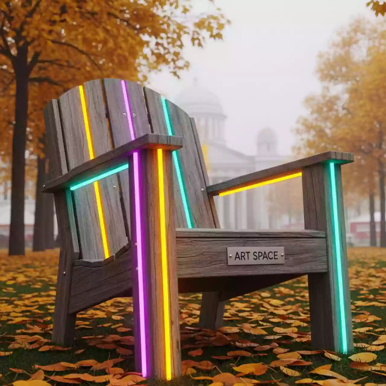 Аренда Стул старинный уличный деревянный в санатории «Октябрьский» — ART SPACE