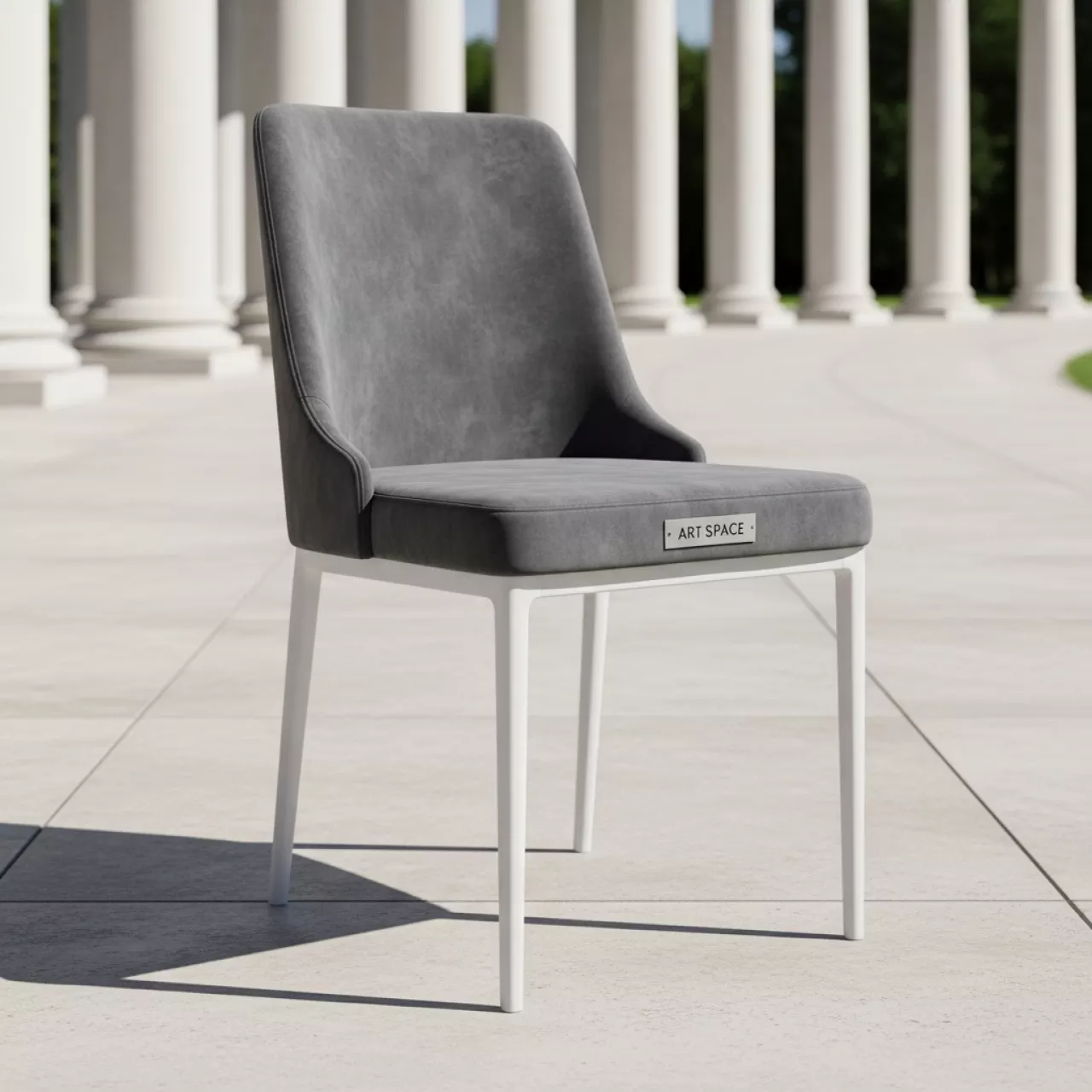Аренда Стул Stars LS графитовый велюр белый каркас в санатории «Металлург» — ART SPACE