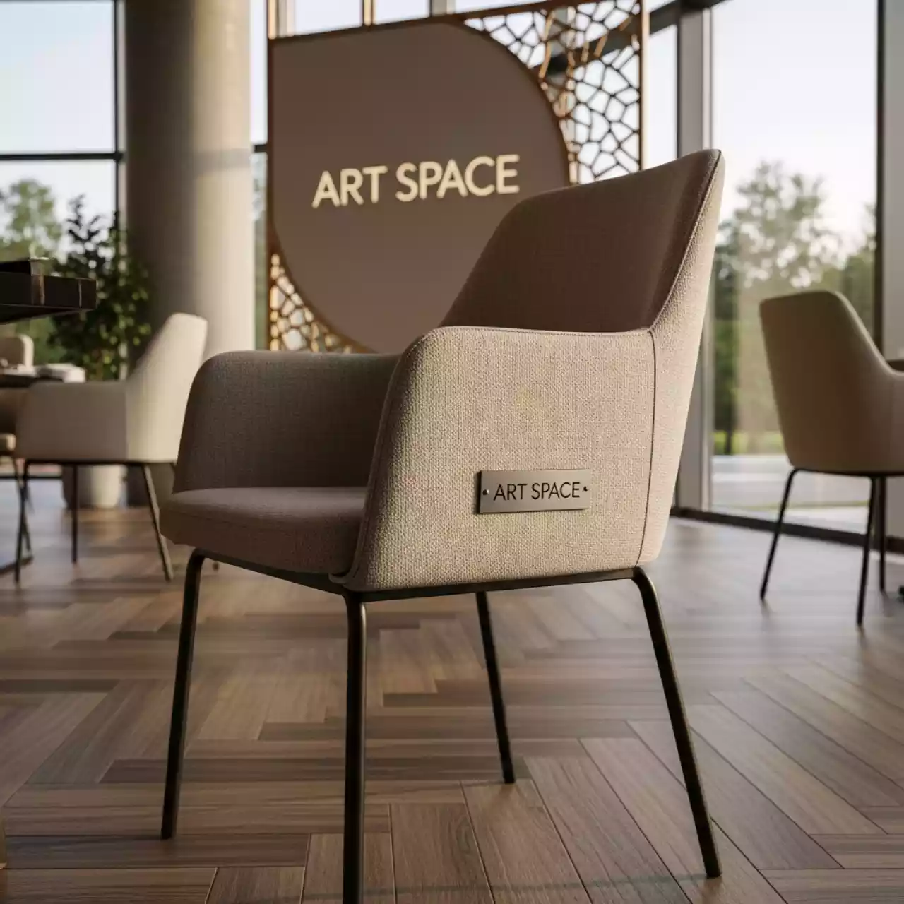 Аренда Стул Стэм бежевый в ресторане «Плакучая Ива» — ART SPACE