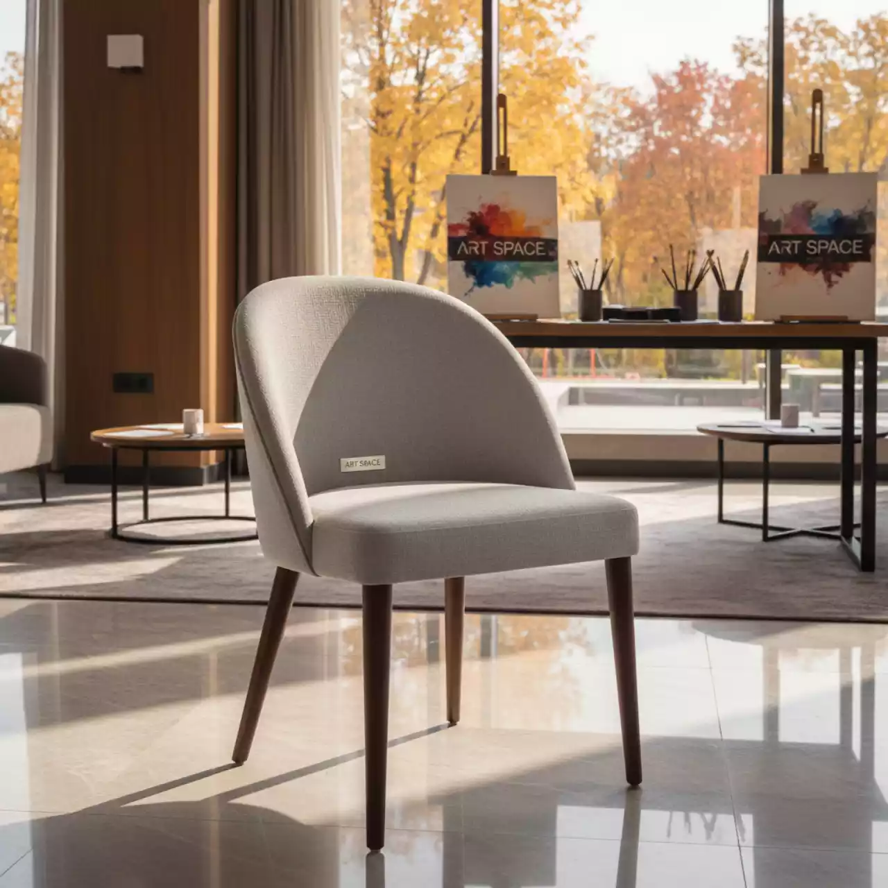 Аренда Стул светло серый Solstice в Sport Inn Hotel & Wellness — ART SPACE