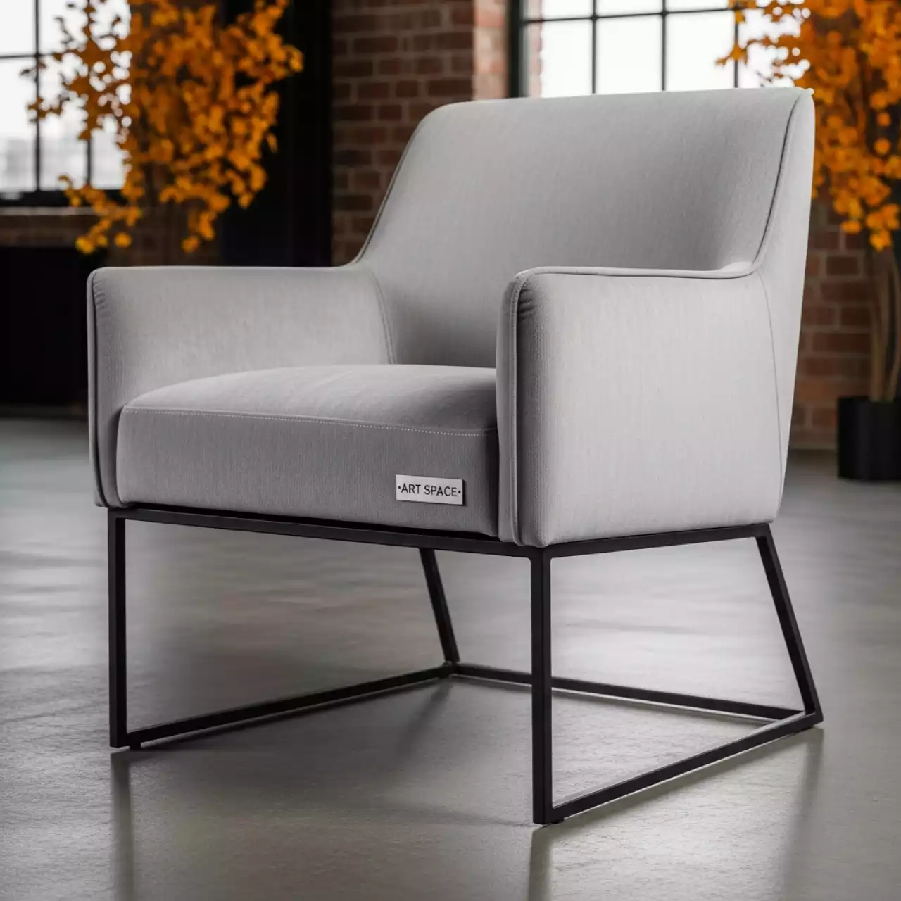 Аренда Стул светло серый велюр черный каркас Siattle V в Маринс Парк Отеле — ART SPACE