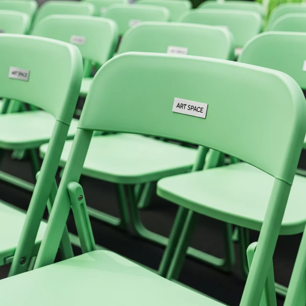 Аренда Стул светло зеленый пластиковый Fold в Radisson Collection Paradise — ART SPACE