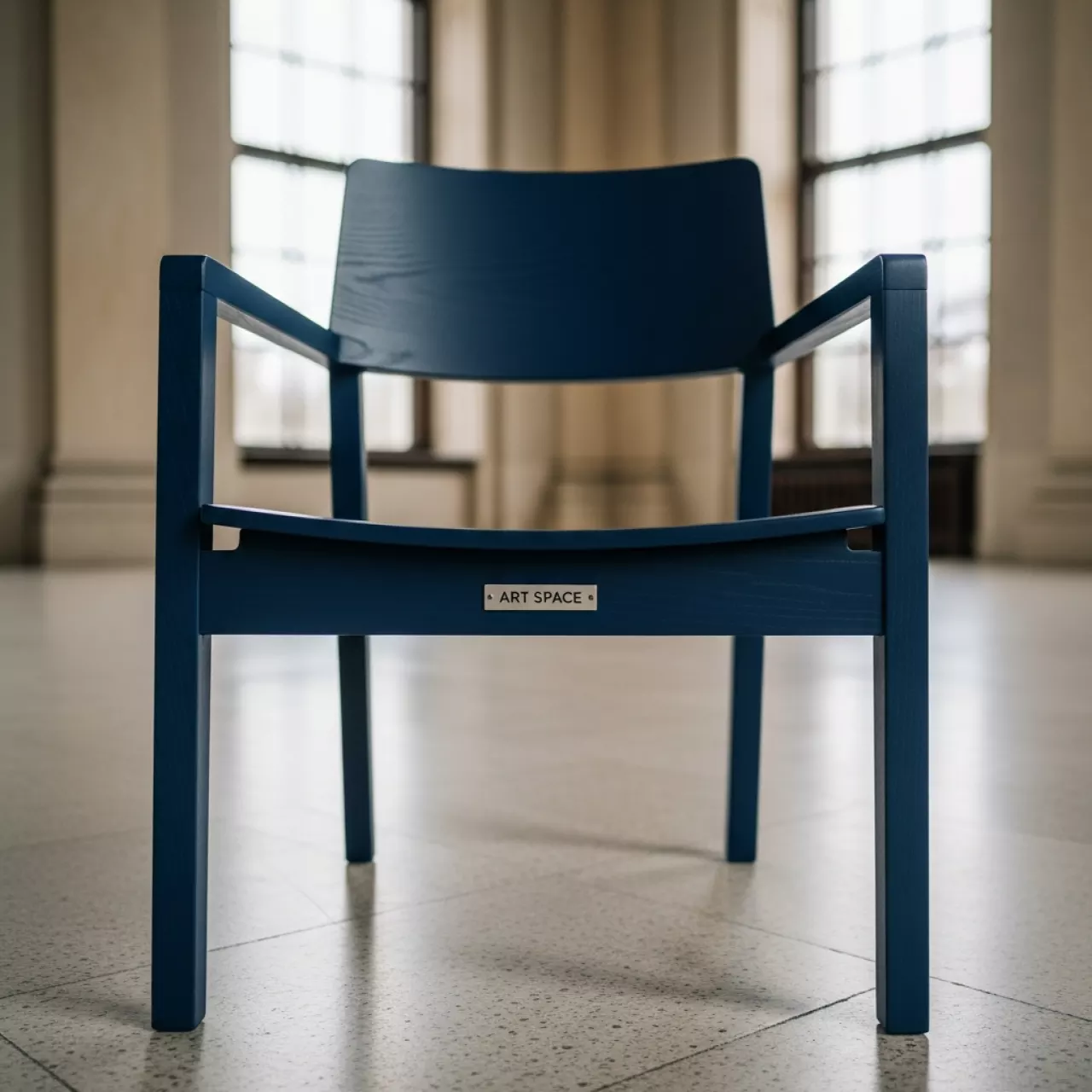 Аренда Стул Такер деревянный синий в усадьбе Голицына — ART SPACE
