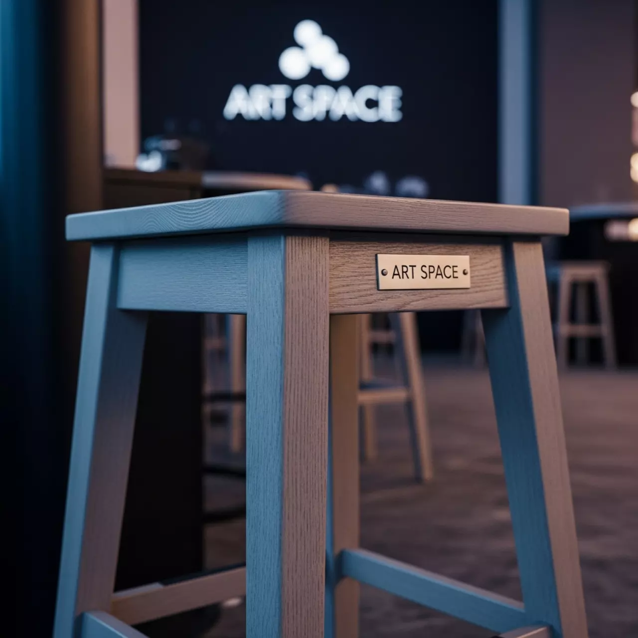 Аренда Стул Такер полубарный деревянный светло серый в Radisson Blu Resort & Congress Centre — ART SPACE