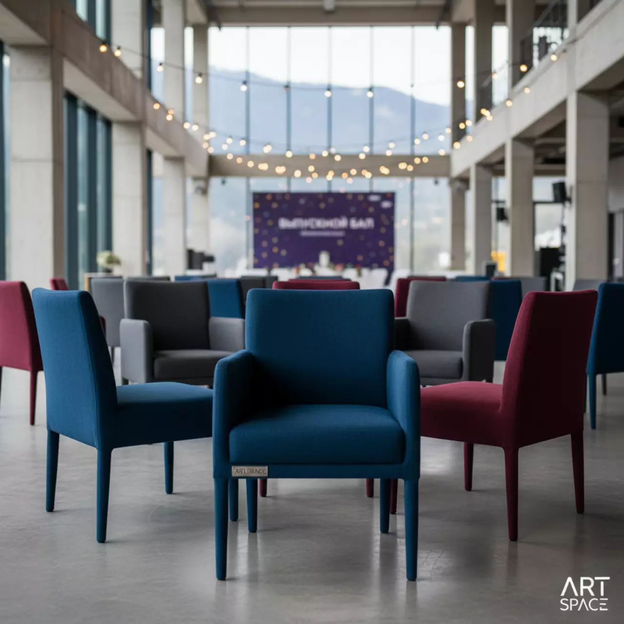 Аренда Стул текстиль Iso в Skypark Sochi — ART SPACE