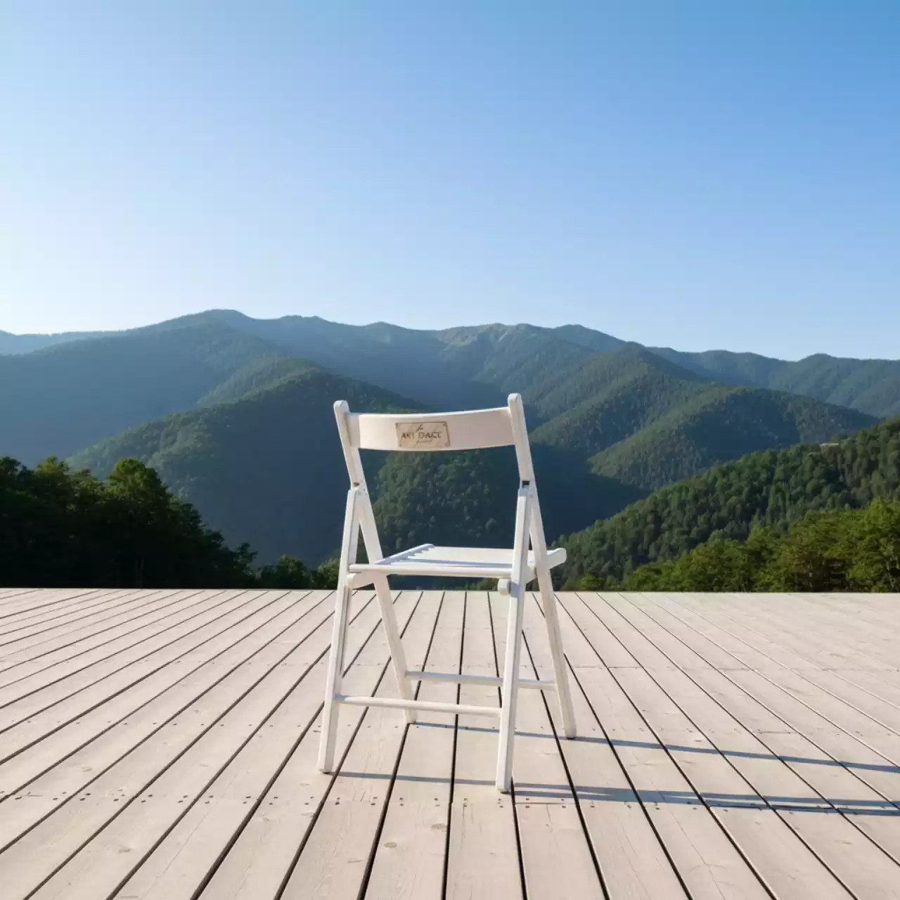 Аренда Стул Терье белый складной в Поляна 1389 Отель и Спа — ART SPACE