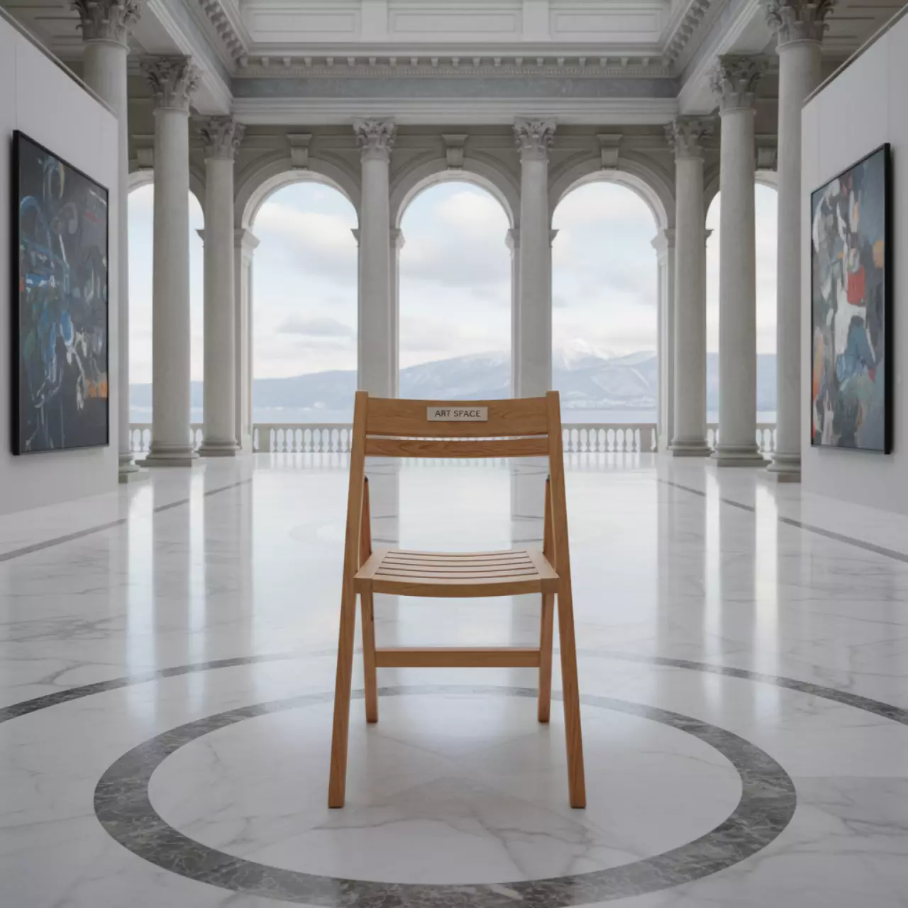 Аренда Стул Terje складной коричневый светлый на Имеретинской набережной — ART SPACE