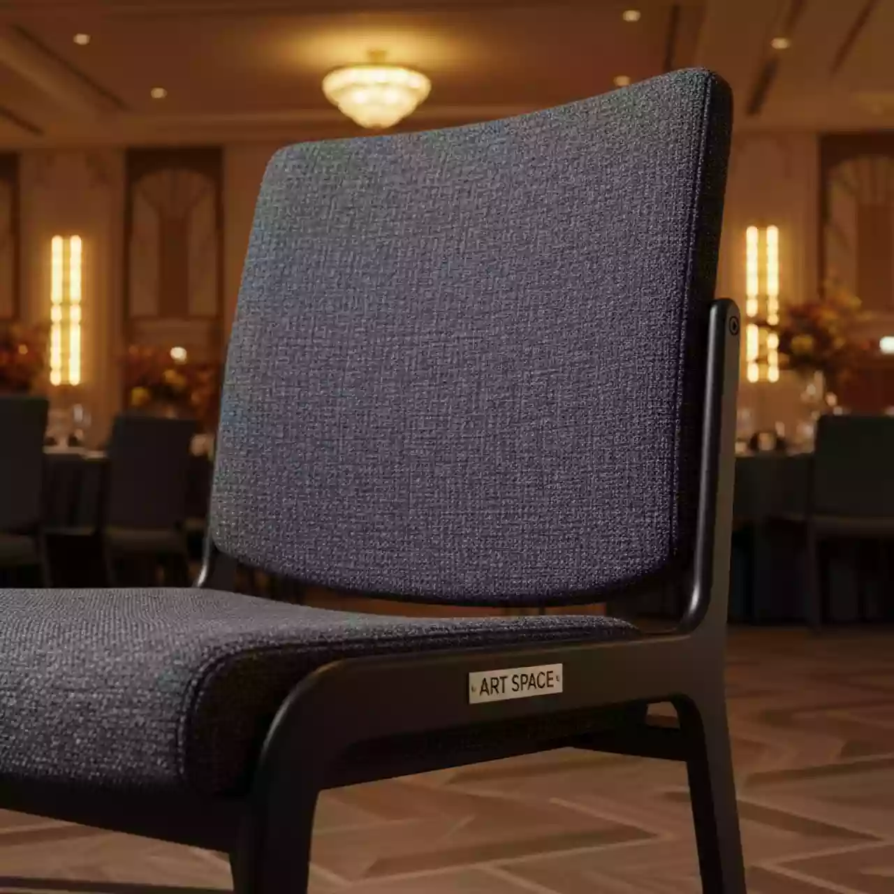 Аренда Стул ткань серый черный Iso в банкетном зале «Дельфин» — ART SPACE