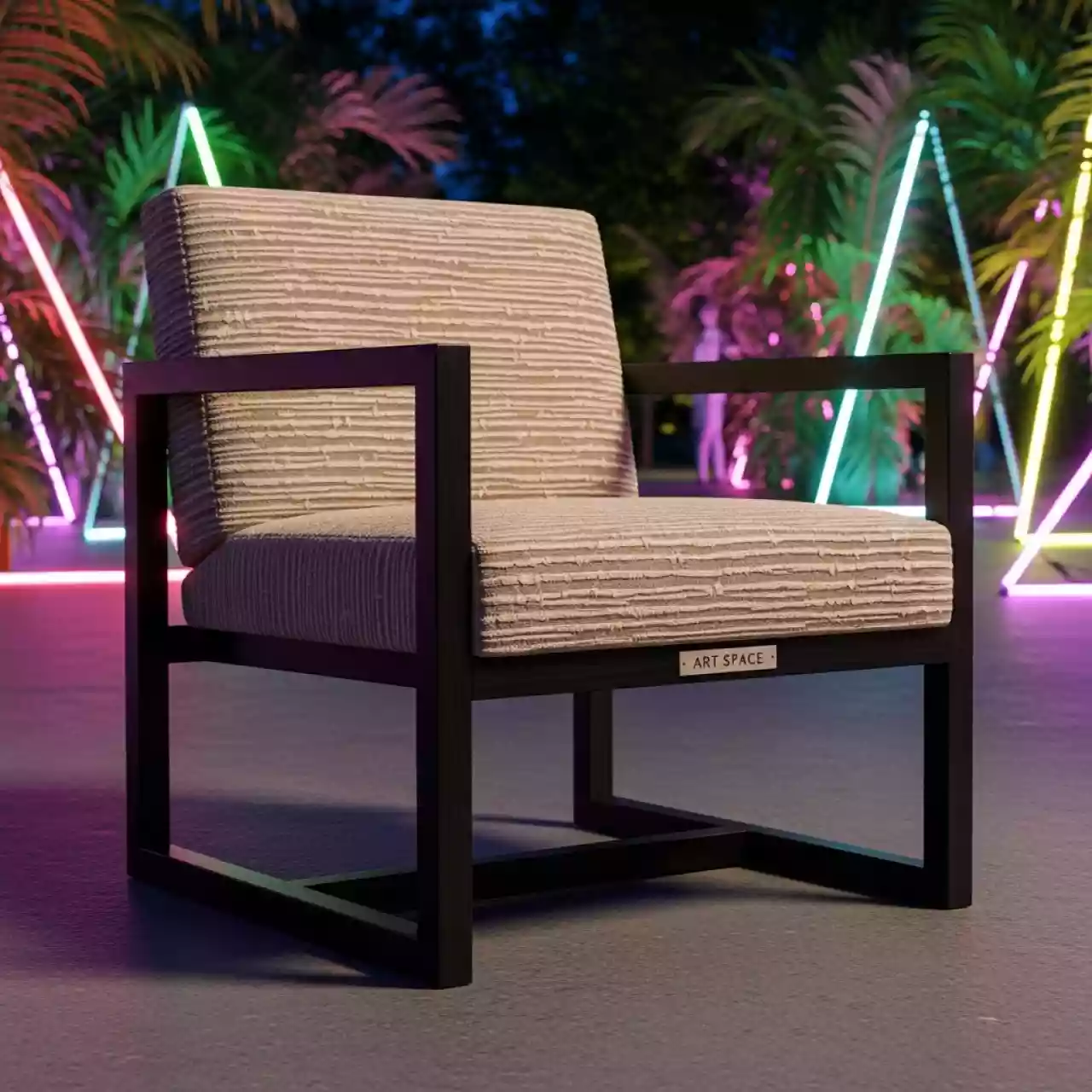Аренда Стул Topas шенилл ONTARIO band bamboo морилка венге в парке «Ривьера» — ART SPACE