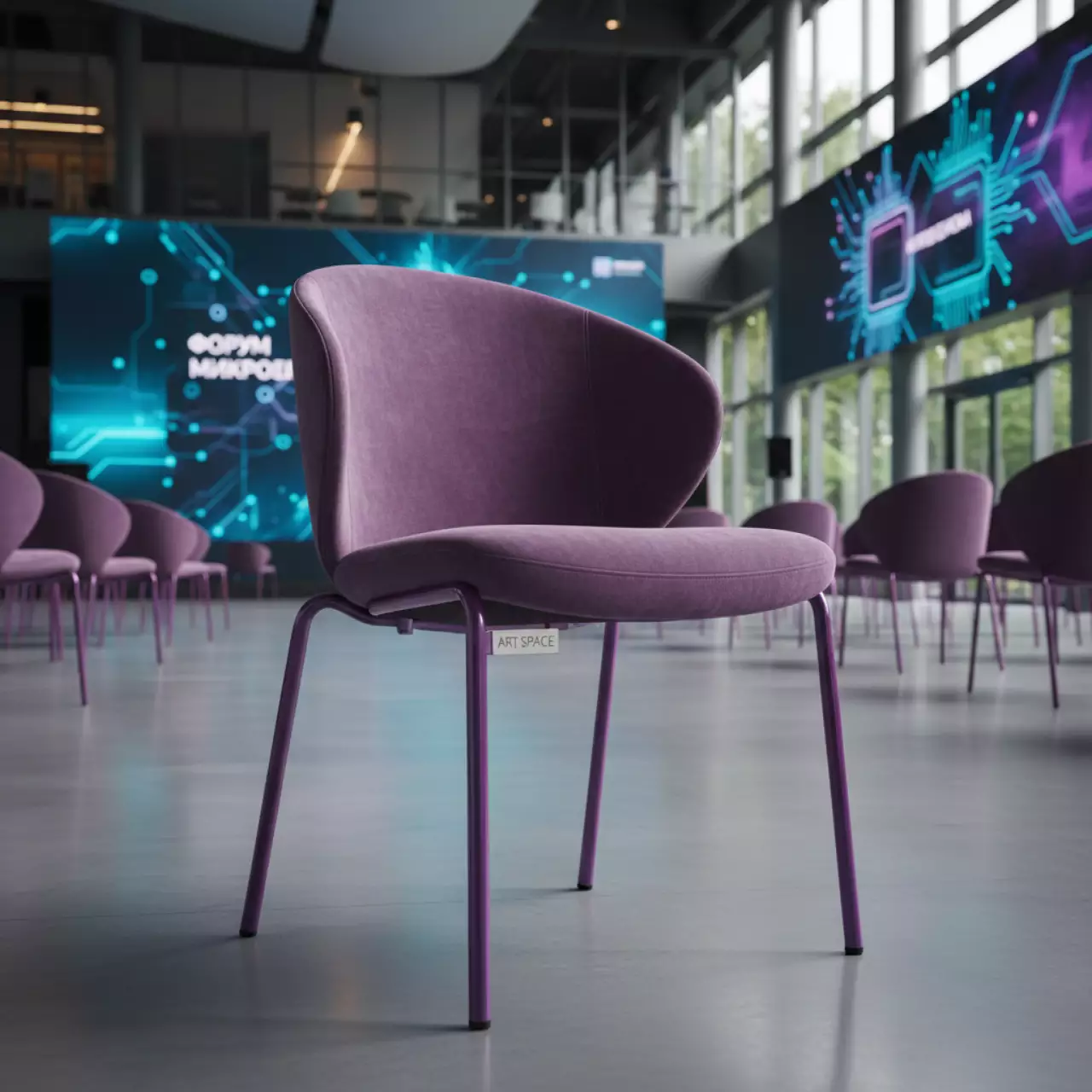 Аренда Стул Topas велюр Paddington сиреневый лак в Swissôtel Resort Sochi Kamelia — ART SPACE