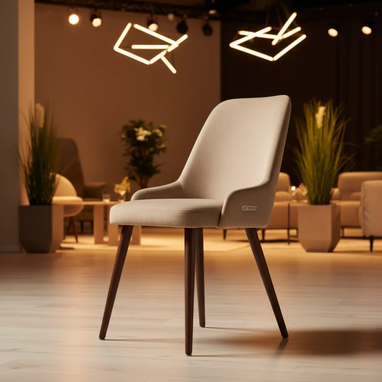 Аренда Стул Topas велюр Velutto бежевый старинный орех в Маринс Парк Отеле — ART SPACE