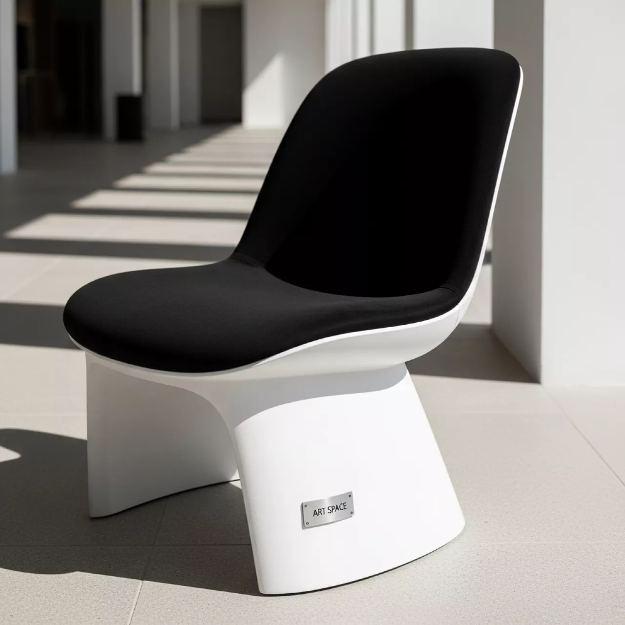 Аренда Стул Topas велюр Velutto черный органика белая в Stella di Mosca — ART SPACE