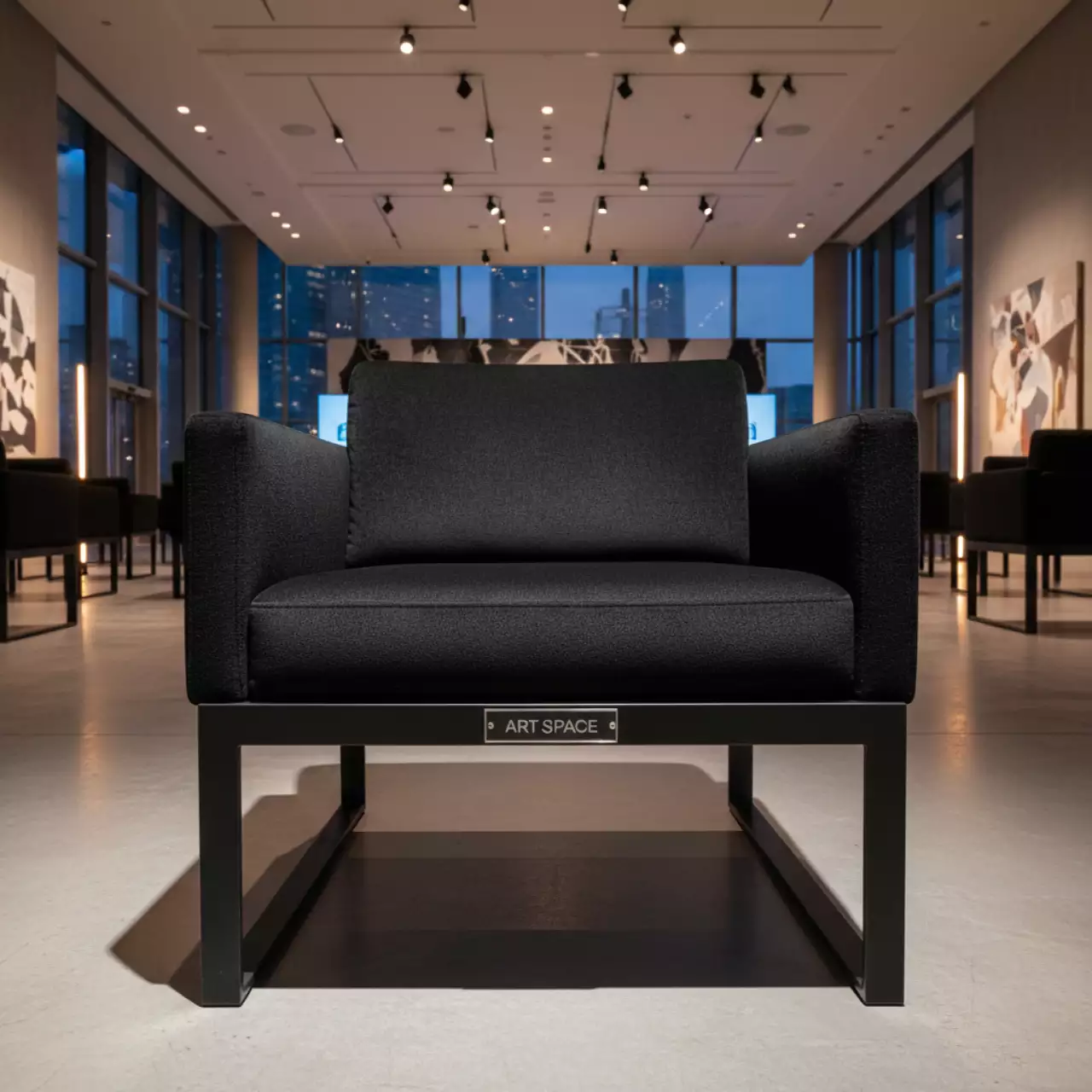 Аренда Стул Тотем черный бархат в Stella di Mosca — ART SPACE