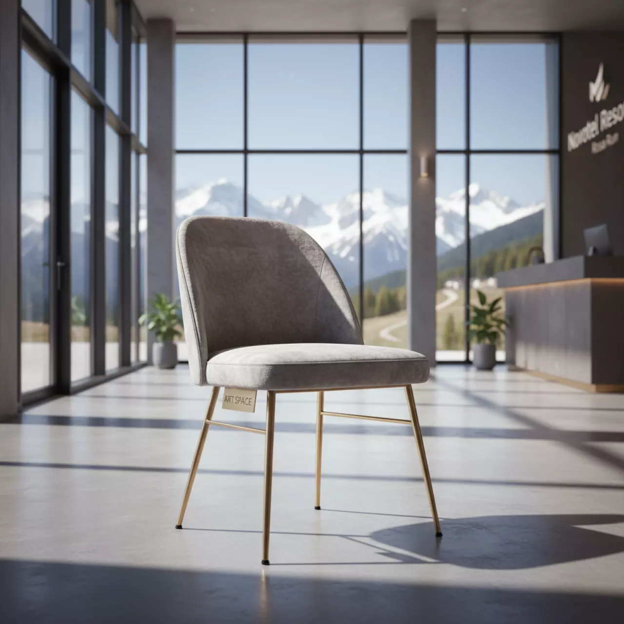 Аренда Стул Уилл обеденный серый в Novotel Resort — ART SPACE