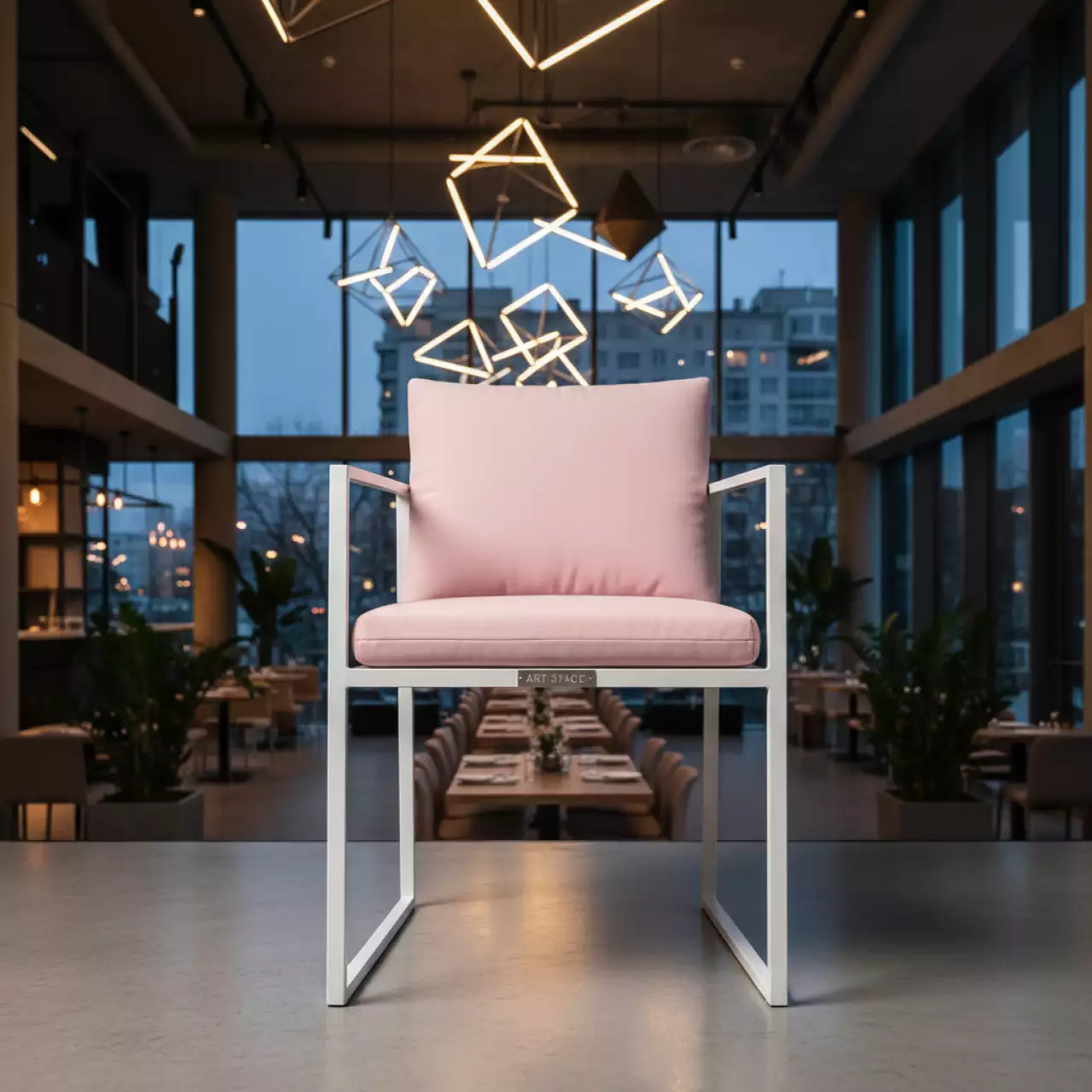 Аренда Стул UNISON белый в ресторане «Магеллан» — ART SPACE