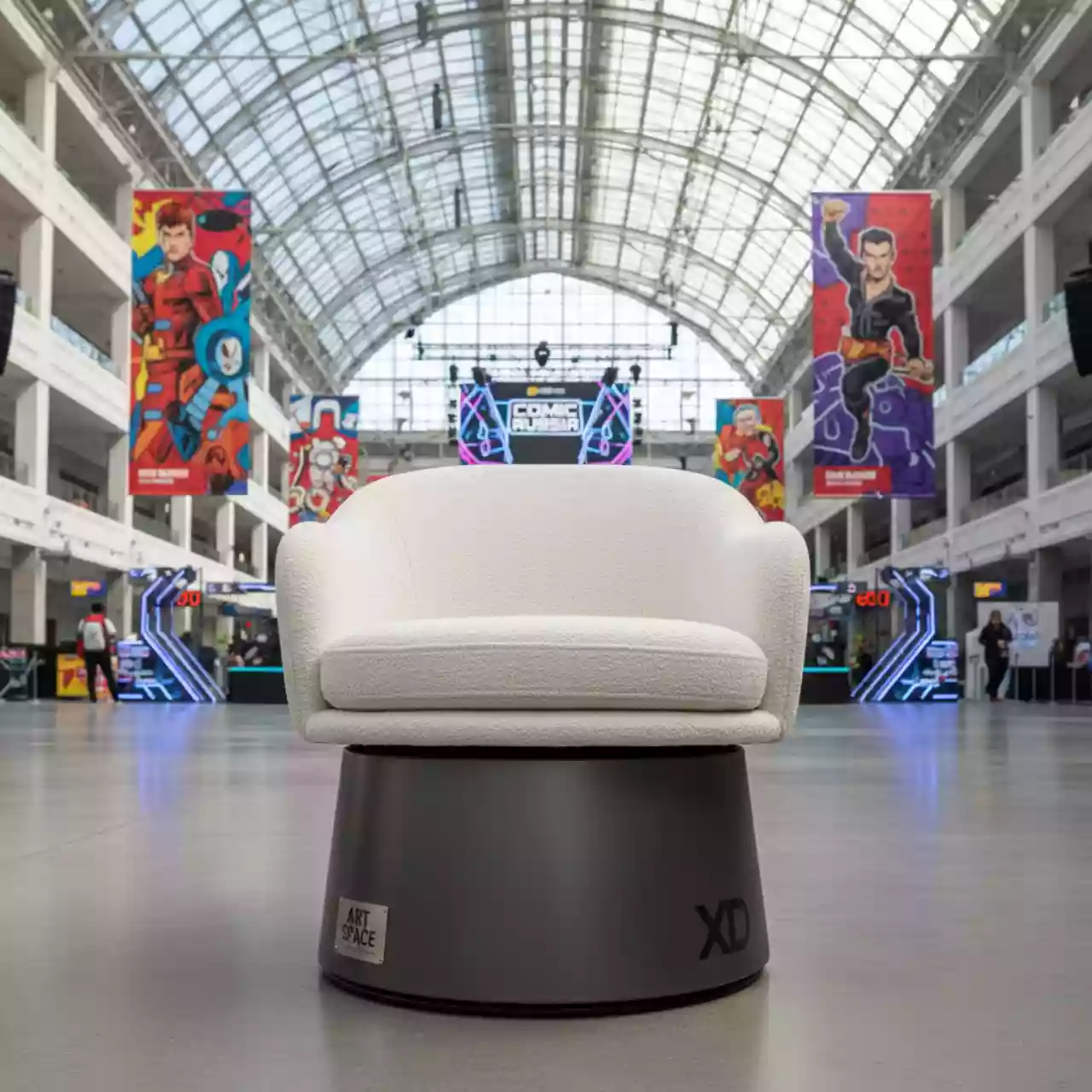 Аренда Стул VARDY поворотный бежевый букле XD серый в санатории «Заполярье» — ART SPACE