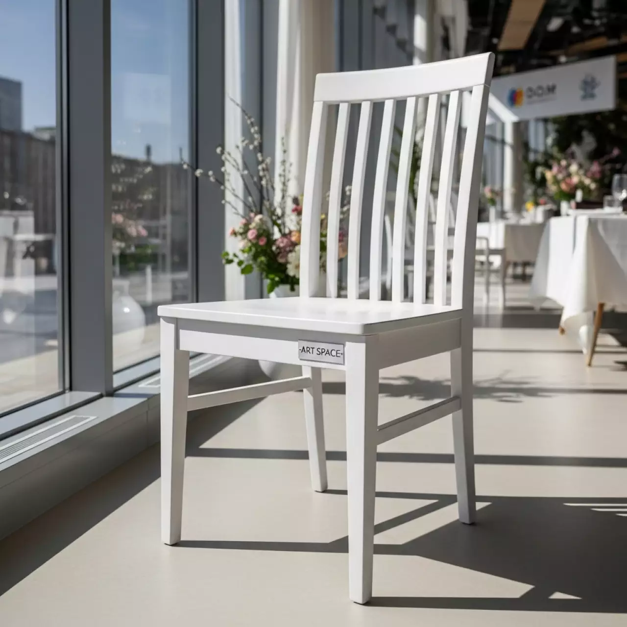 Аренда Стул Вашингтон белый в ресторане «D.O.M» — ART SPACE