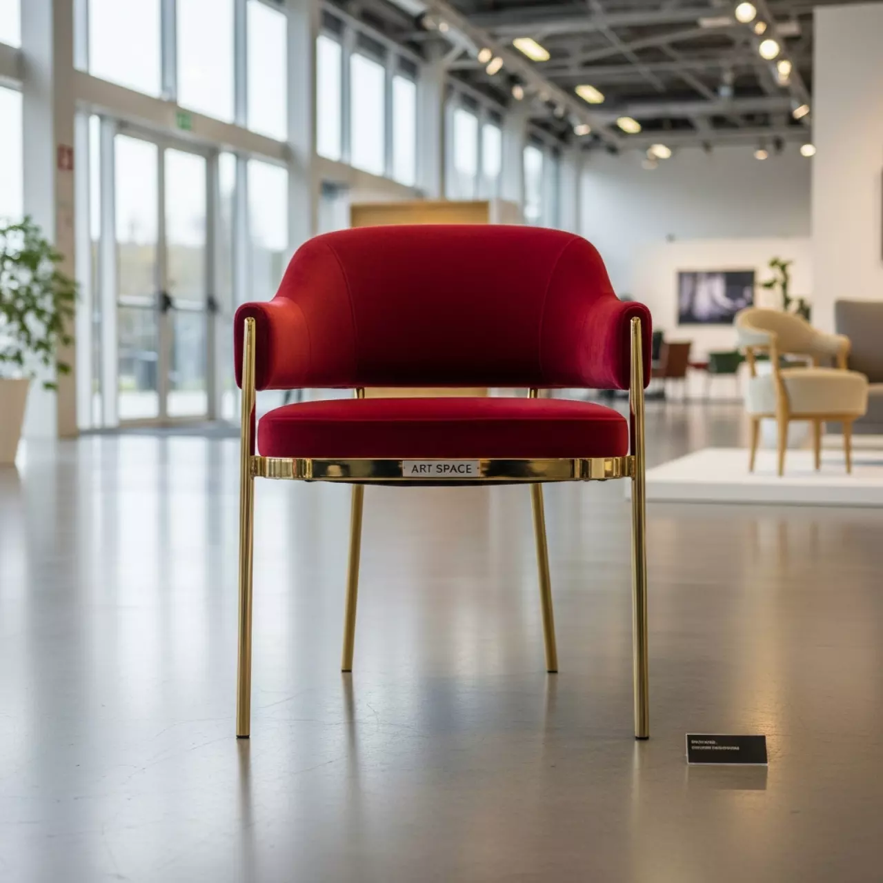 Аренда Стул Вашингтон золотой красный в комплексе Sea Galaxy — ART SPACE