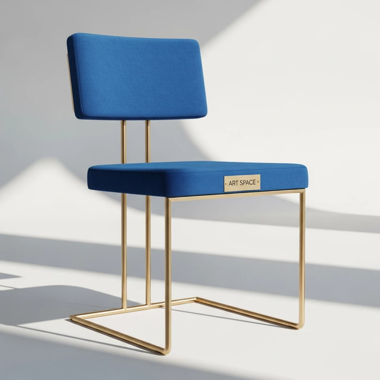 Аренда Стул Вашингтон золотой синий в Karat Resort — ART SPACE