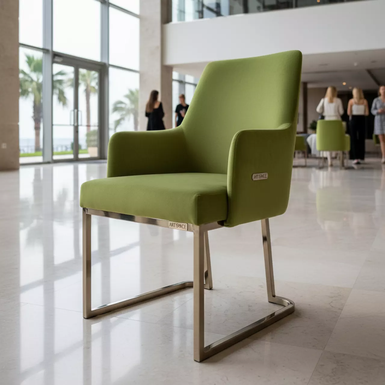 Аренда Стул велюр Newtone Kiwi металлический каркас Gabana в отеле Hyatt Regency Sochi — ART SPACE